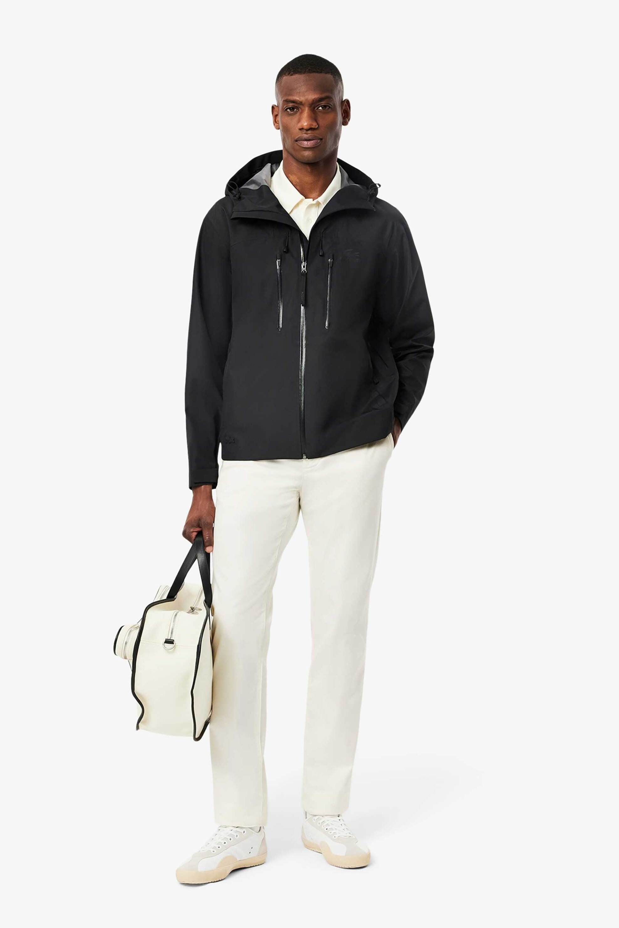 Lacoste ανδρικό παντελόνι chino stretch Slim Fit (34L) - HH3463-00 Λευκό