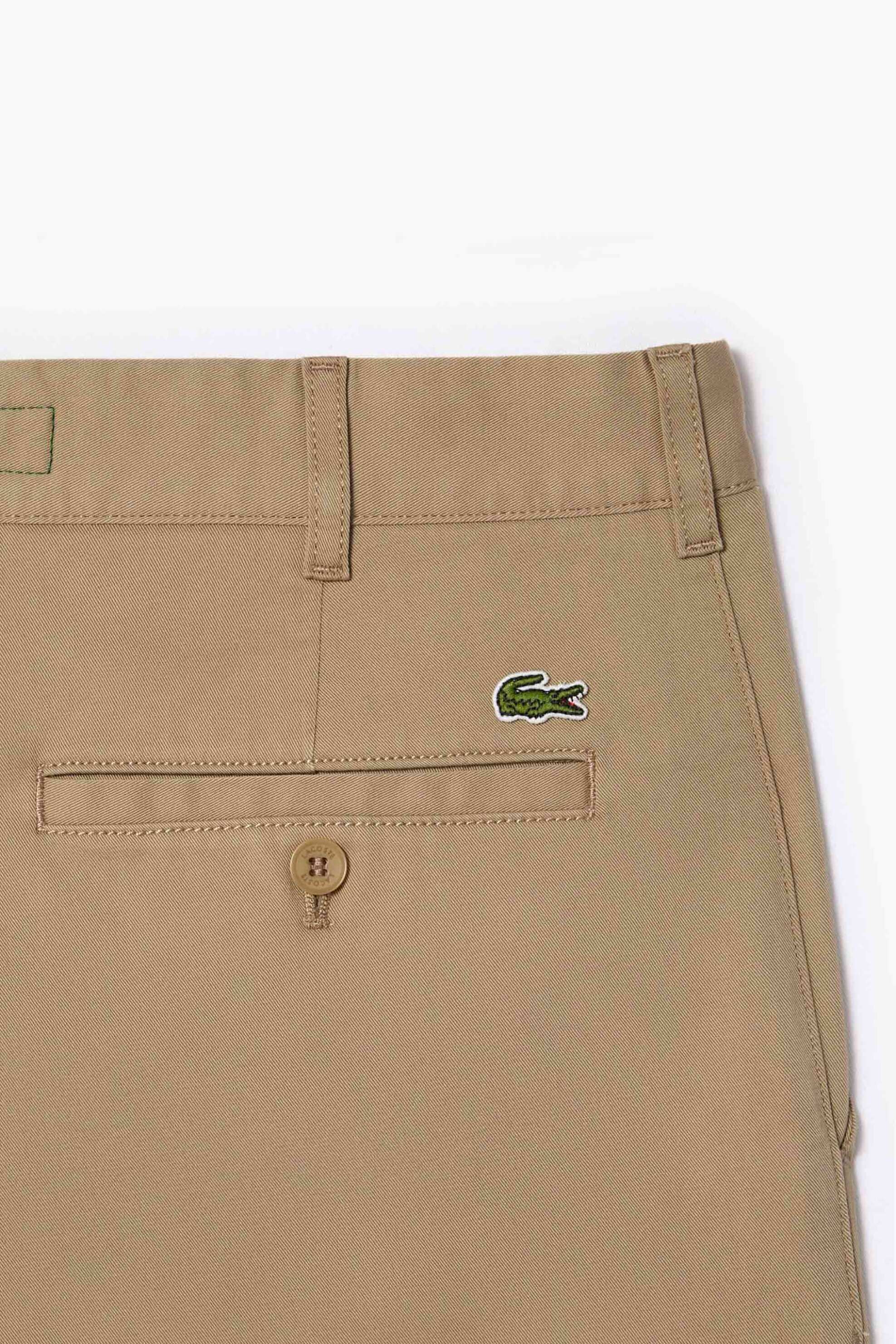 Lacoste ανδρικό παντελόνι chino stretch Slim Fit (34L) - HH3463-00 Μπεζ φωτογραφία