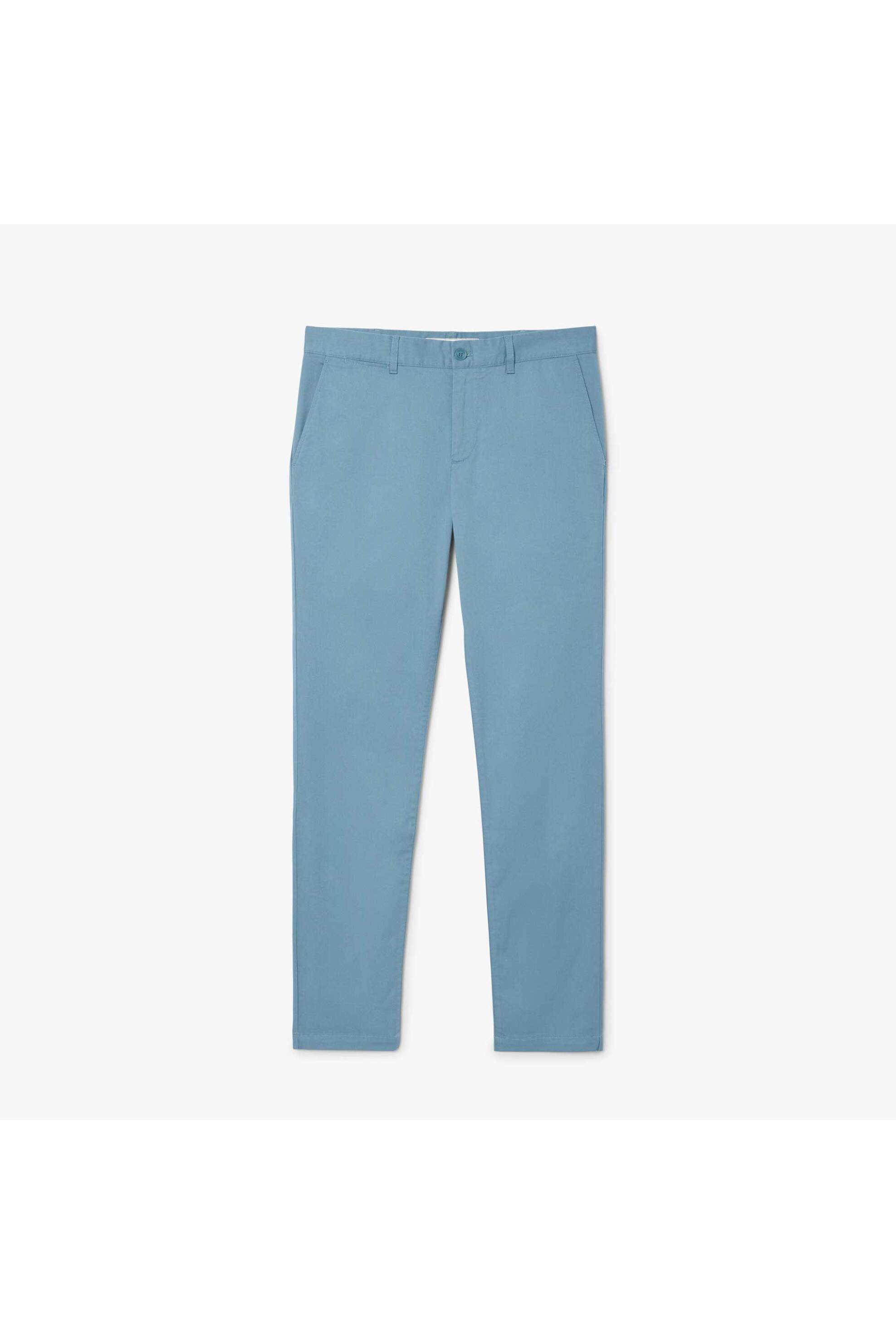 Lacoste ανδρικό παντελόνι chino stretch Slim Fit (34L) - HH3463-00 Μπλε Ανοιχτό φωτογραφία