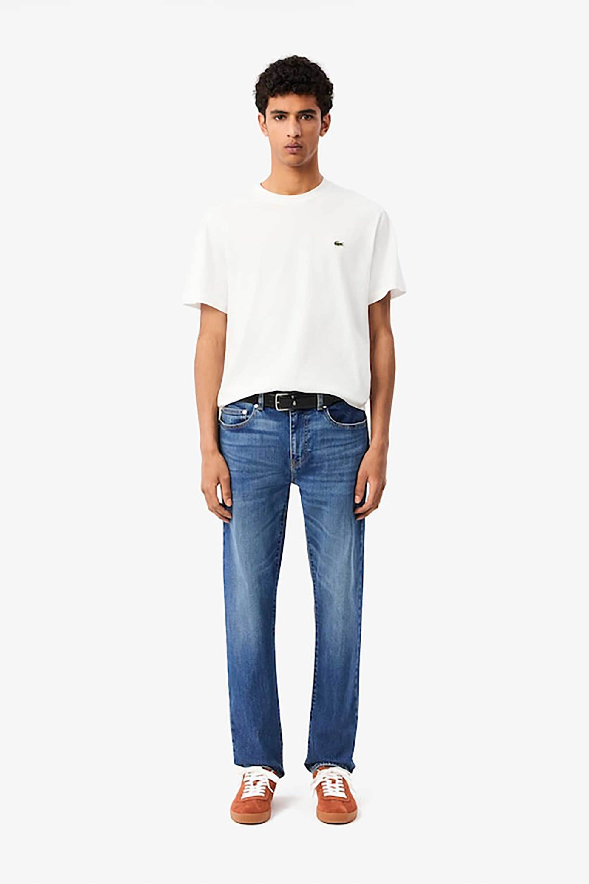 LACOSTE Lacoste ανδρικό τζιν παντελόνι πεντάτσεπο Slim Fit (34L) - HH5019-00 Μπλε