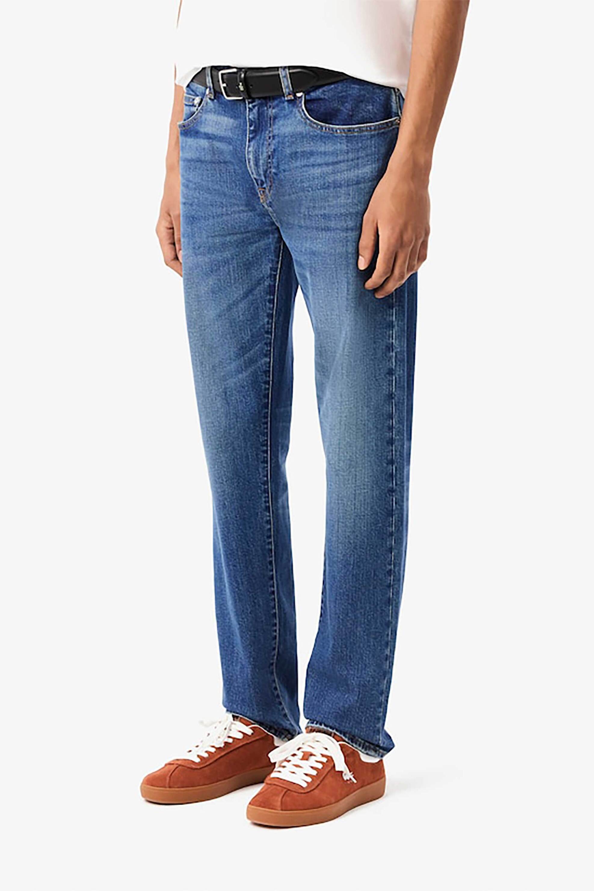 Lacoste ανδρικό τζιν παντελόνι πεντάτσεπο Slim Fit (34L) - HH5019-00 Μπλε φωτογραφία