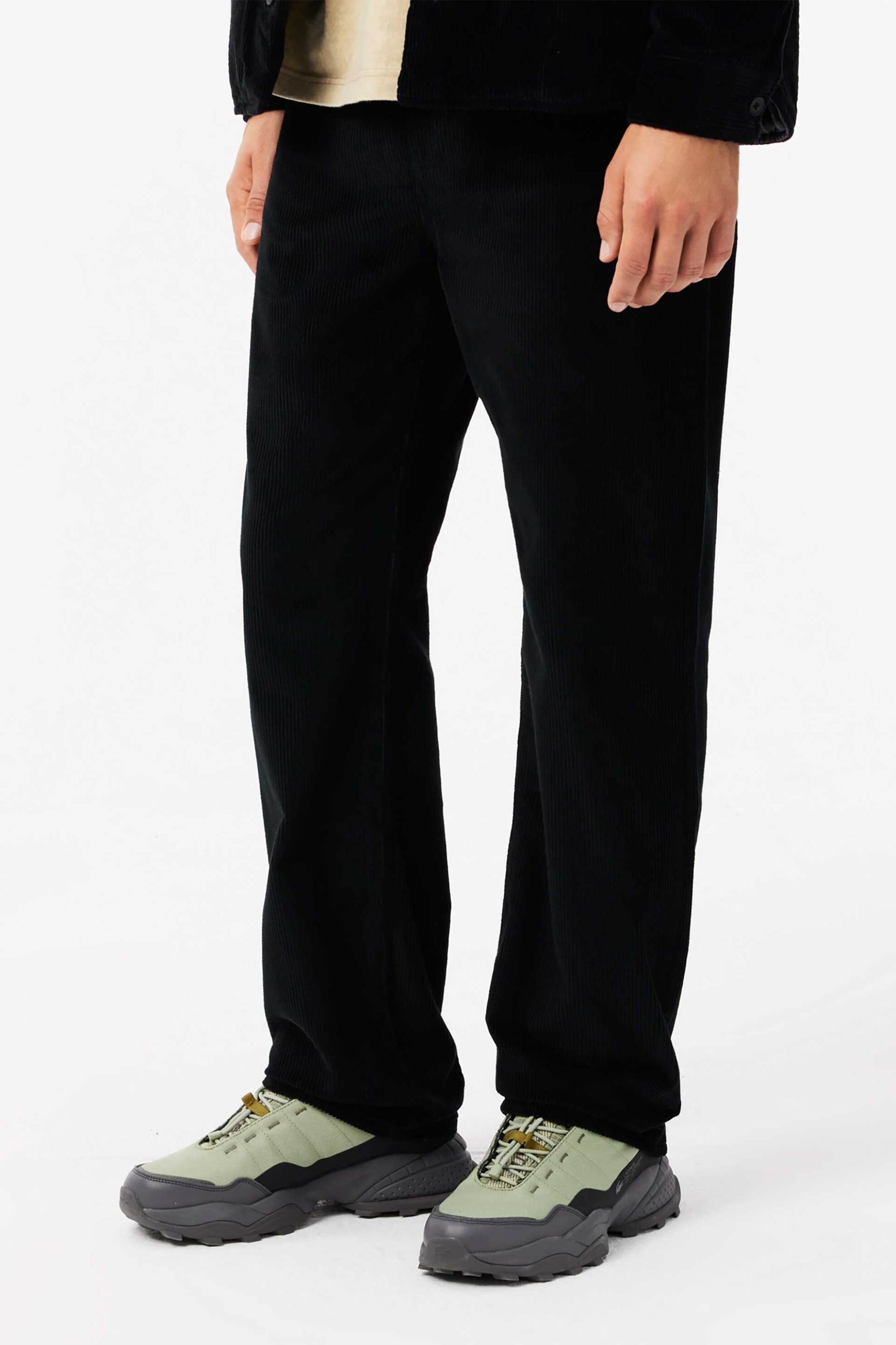 Lacoste ανδρικό κοτλέ παντελόνι πεντάτσεπο Straight Fit (34L) - HH6731-00 Μαύρο φωτογραφία