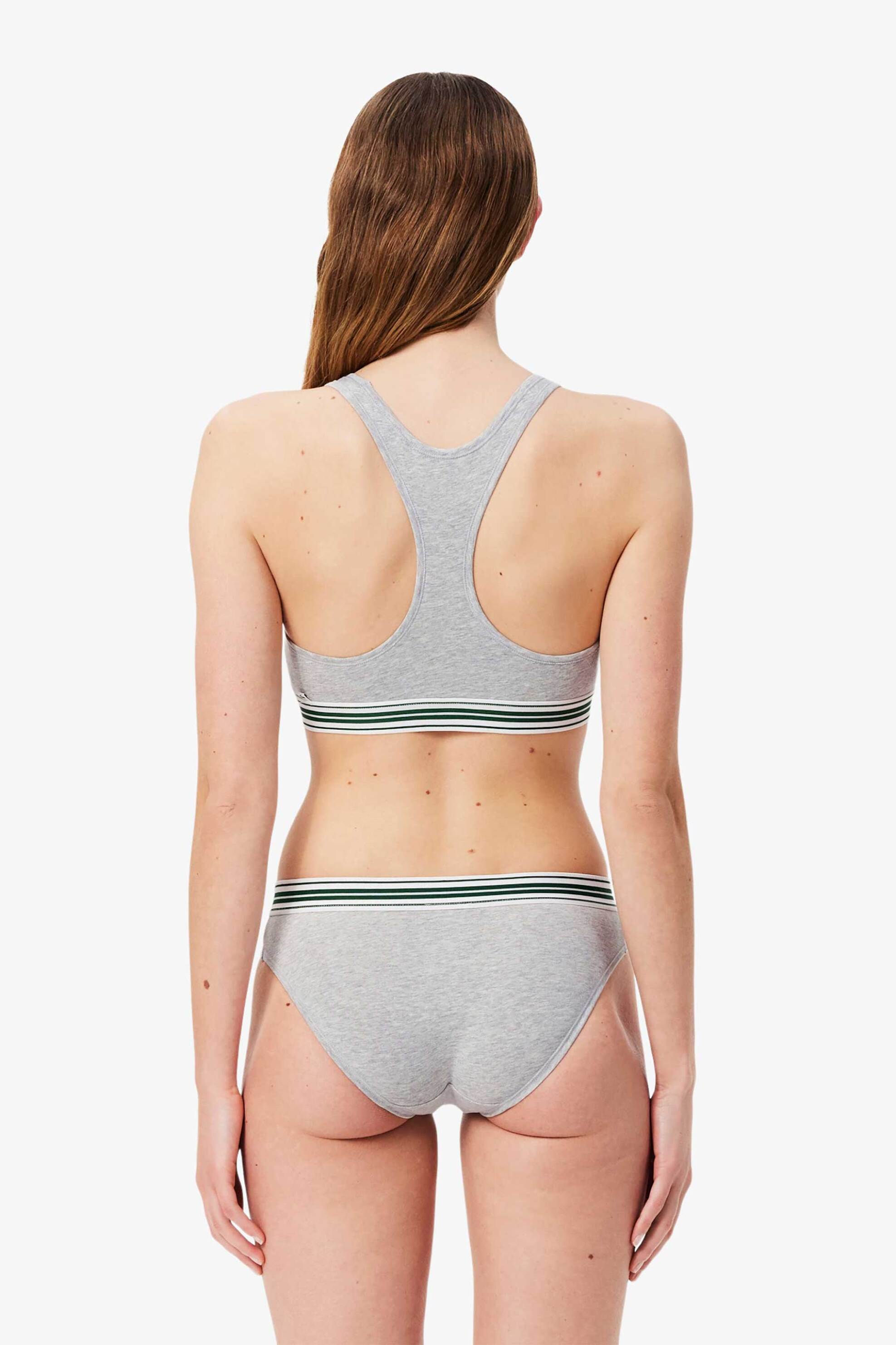 Lacoste γυναικείο εσώρουχο bralette με λογότυπο - IF8179-00 Γκρι φωτογραφία