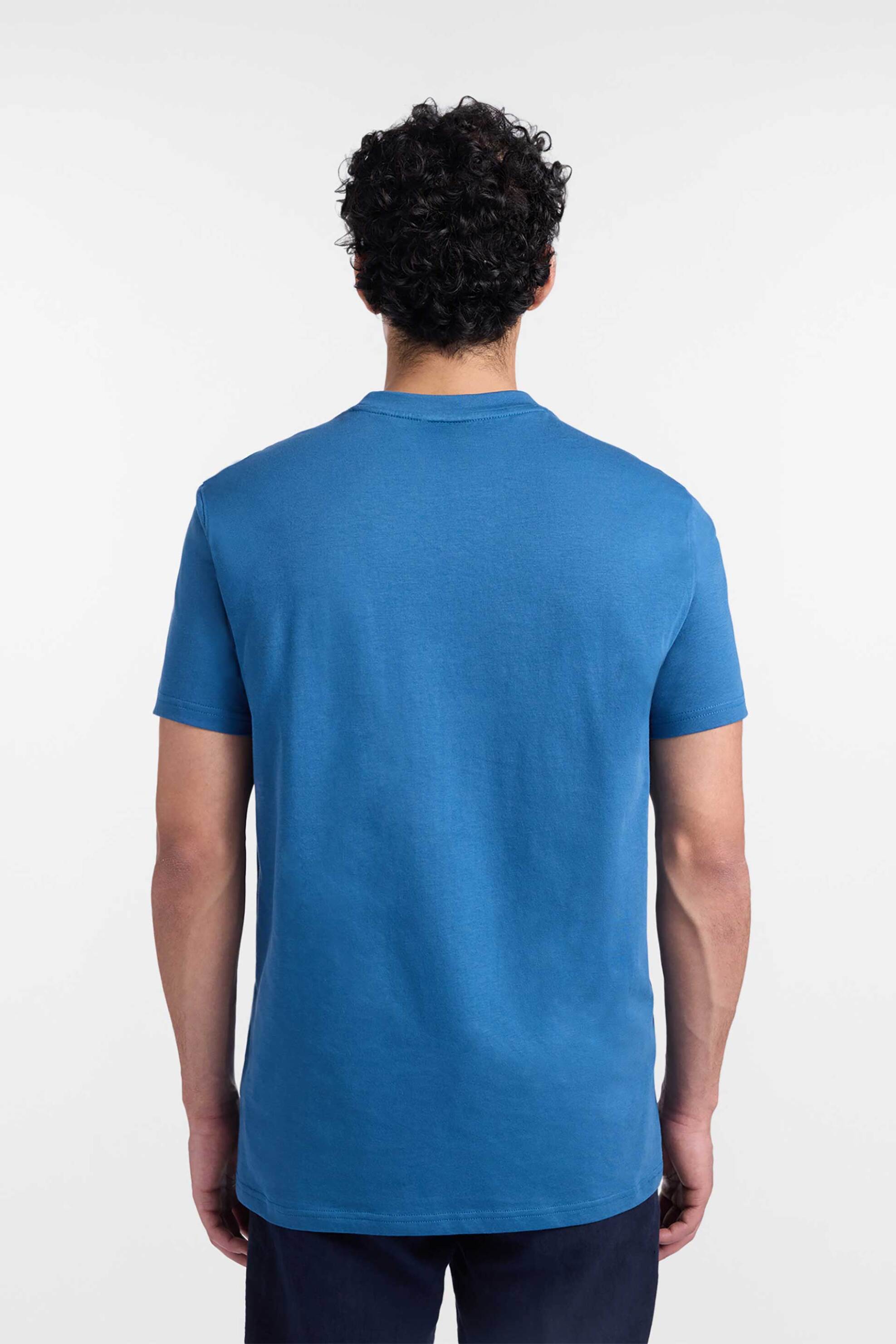 Harmont Blaine Ανδρικό T-Shirt με Λογότυπο Regular Fit - Irq400021055 Μπλε