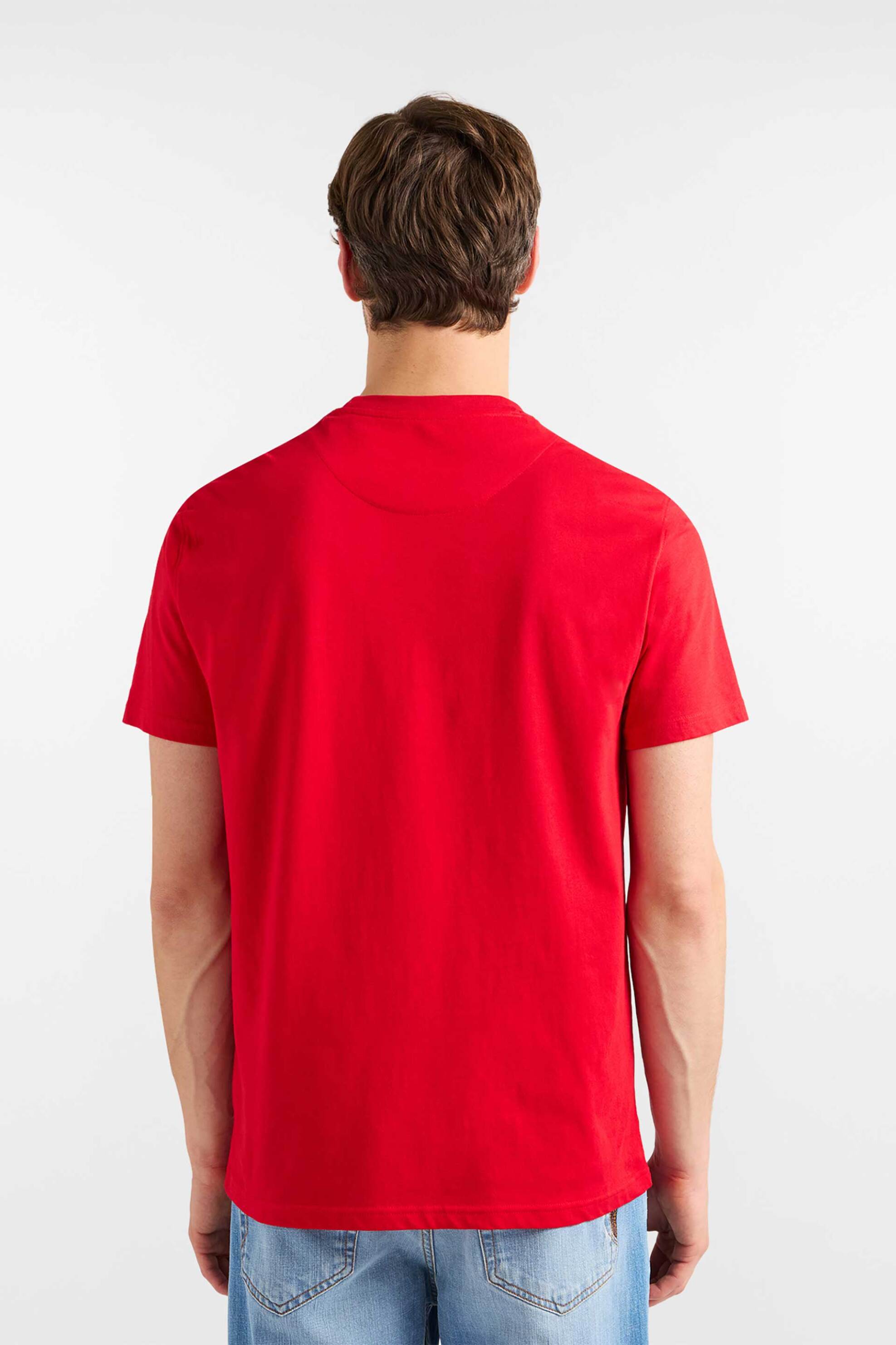 Harmont Blaine Ανδρικό T-Shirt με Κεντημένο Λογότυπο Regular Fit - Irq403021055R Κόκκινο