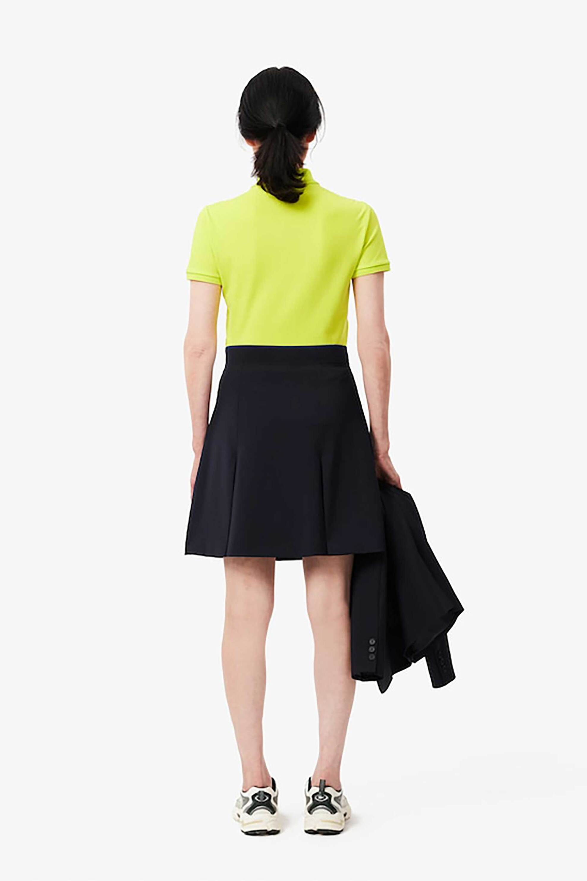 Lacoste γυναικεία mini φούστα με ελαστική μέση και άνοιγμα - JF2783-00 Μπλε Σκούρο φωτογραφία