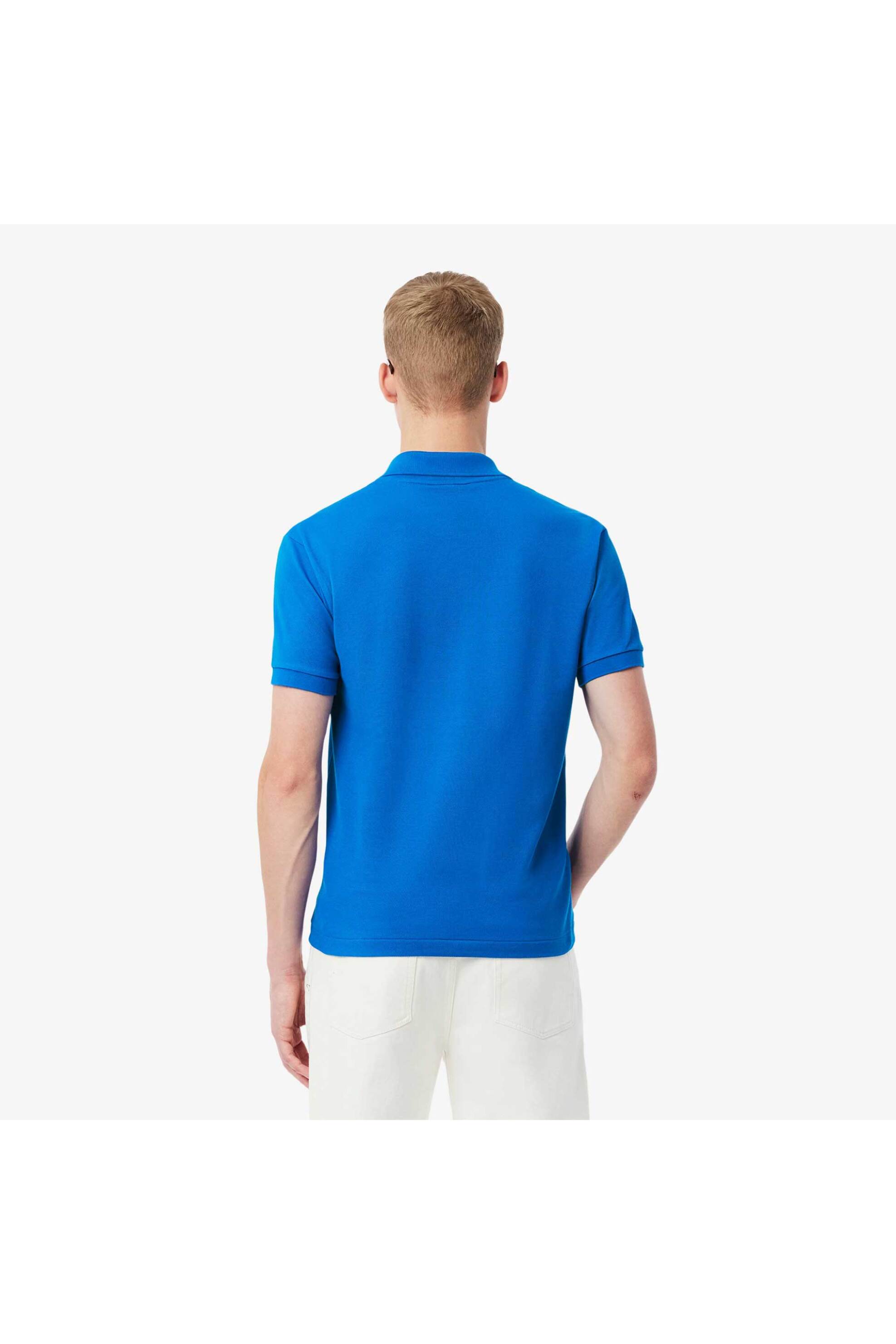 Lacoste Ανδρική Μπλούζα Πόλο Πικέ Κοντομάνικη με Κεντημένο Λογότυπο Classic Fit - L1212 Μπλε Sky