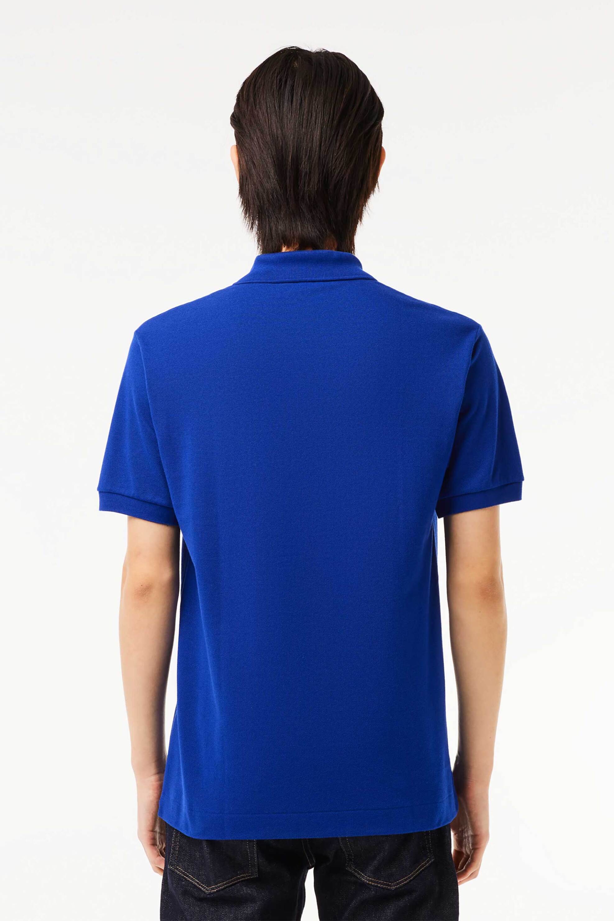 Lacoste ανδρική μπλούζα πόλο πικέ κοντομάνικη με κεντημένο λογότυπο Classic Fit - L1212 Μπλε Cobalt φωτογραφία