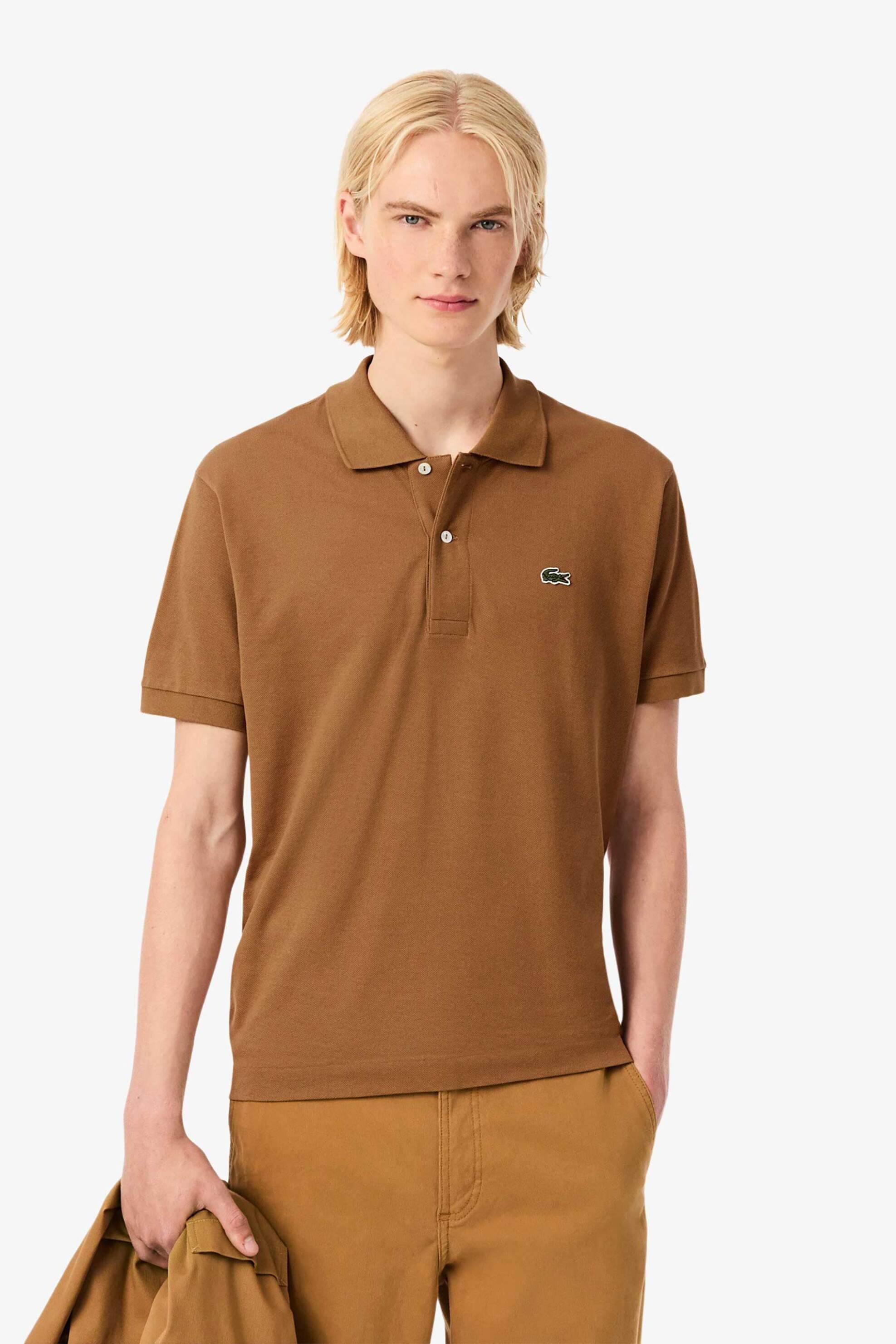 Lacoste ανδρική μπλούζα πόλο πικέ κοντομάνικη με κεντημένο λογότυπο Classic Fit - L1212 Ταμπά
