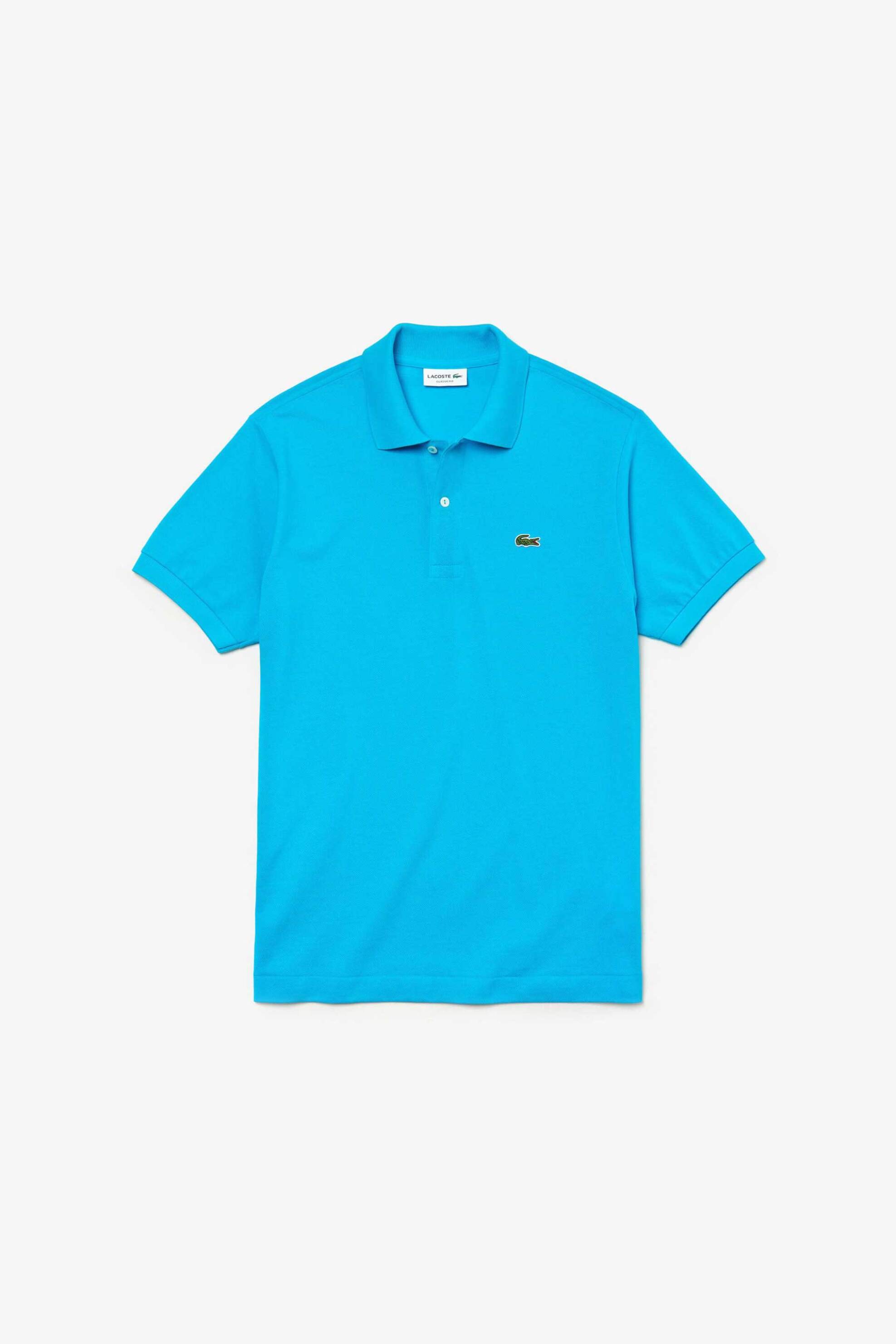 Lacoste Ανδρική Μπλούζα Πόλο Πικέ Κοντομάνικη με Κεντημένο Λογότυπο Classic Fit - L1212 Τυρκουάζ