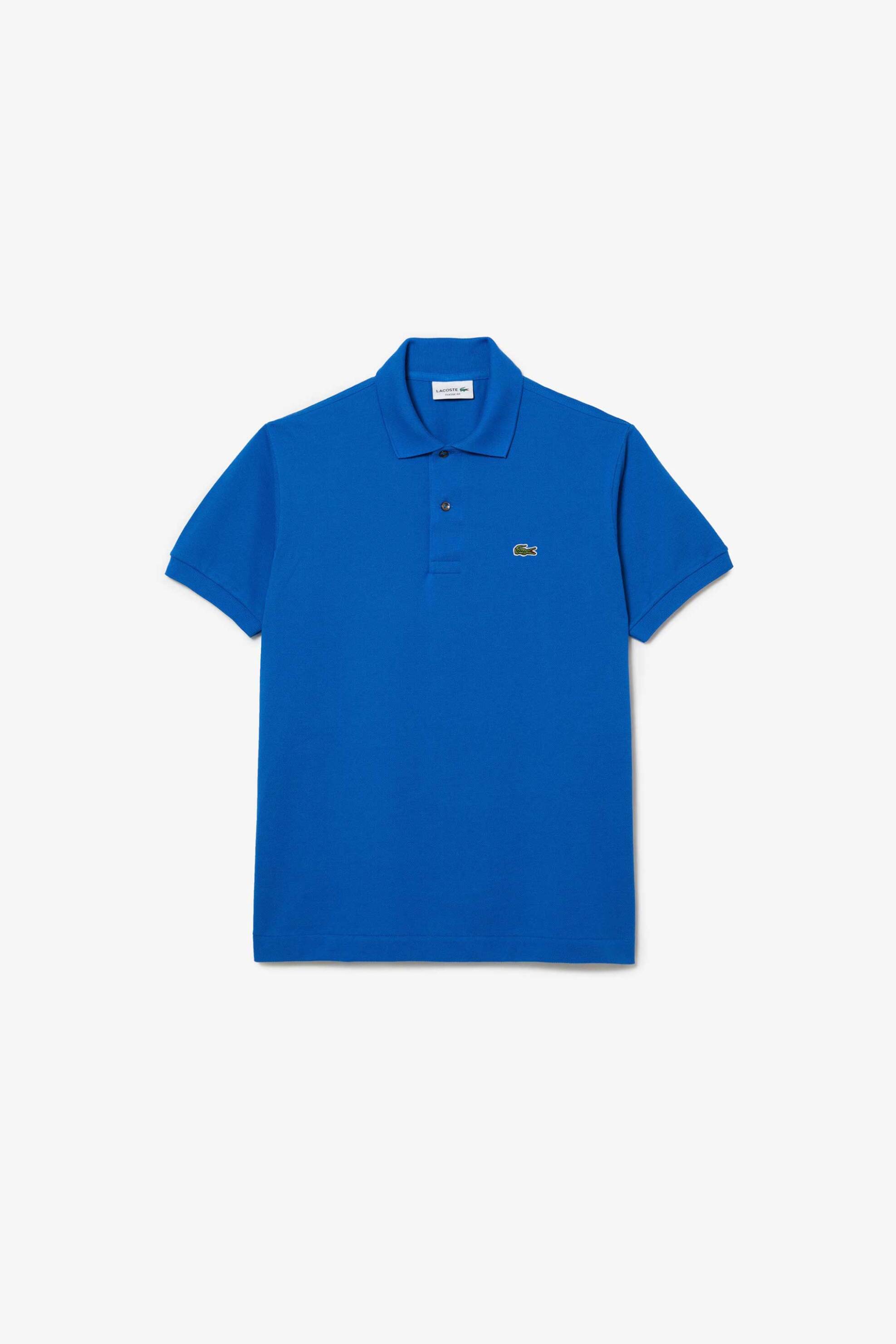 Lacoste Ανδρική Μπλούζα Πόλο Πικέ Κοντομάνικη με Κεντημένο Λογότυπο Classic Fit - L1212 Μπλε Medium