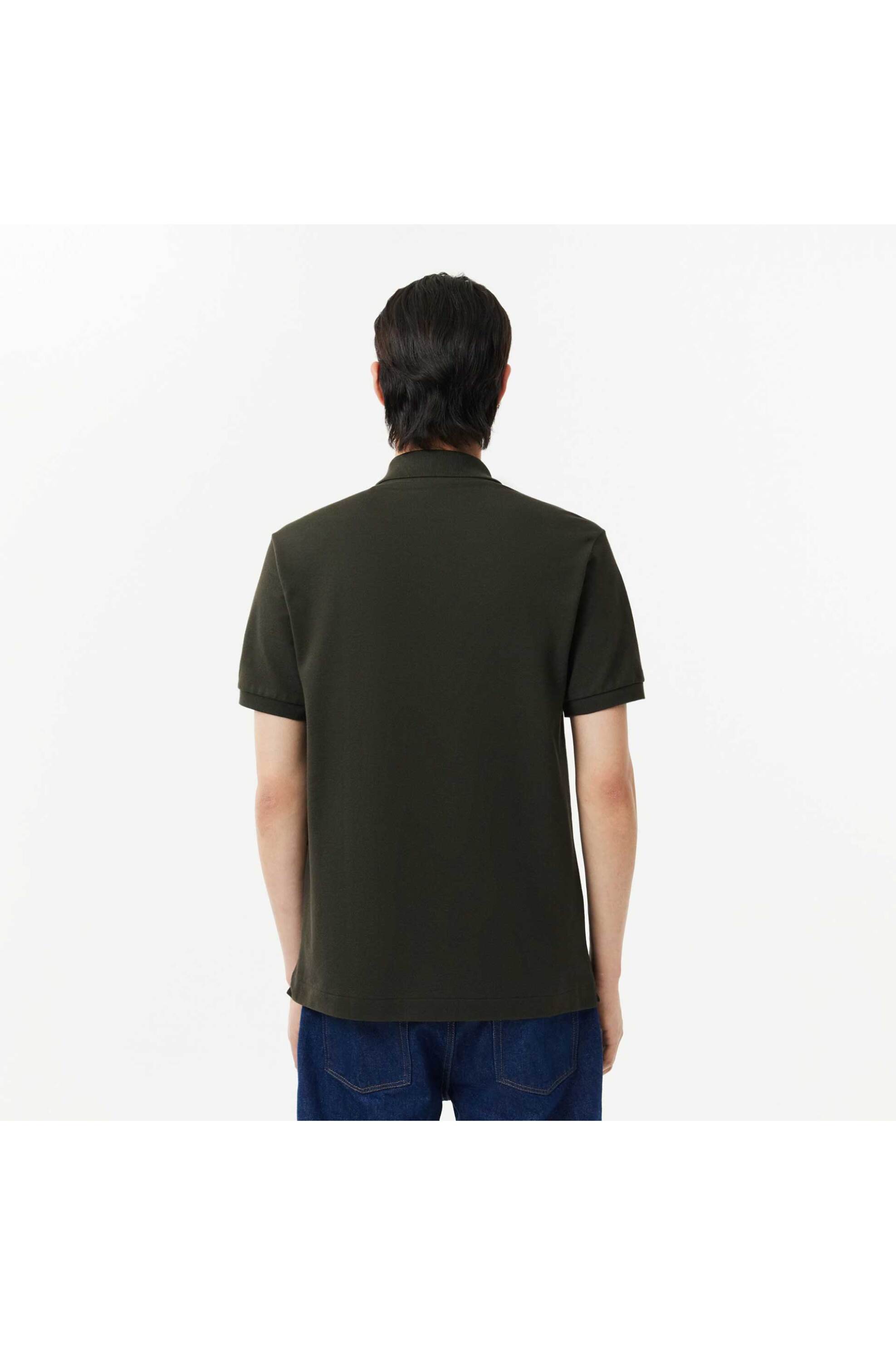 Lacoste Ανδρική Μπλούζα Πόλο Πικέ Κοντομάνικη με Κεντημένο Λογότυπο Classic Fit - L1212 Κυπαρισσί
