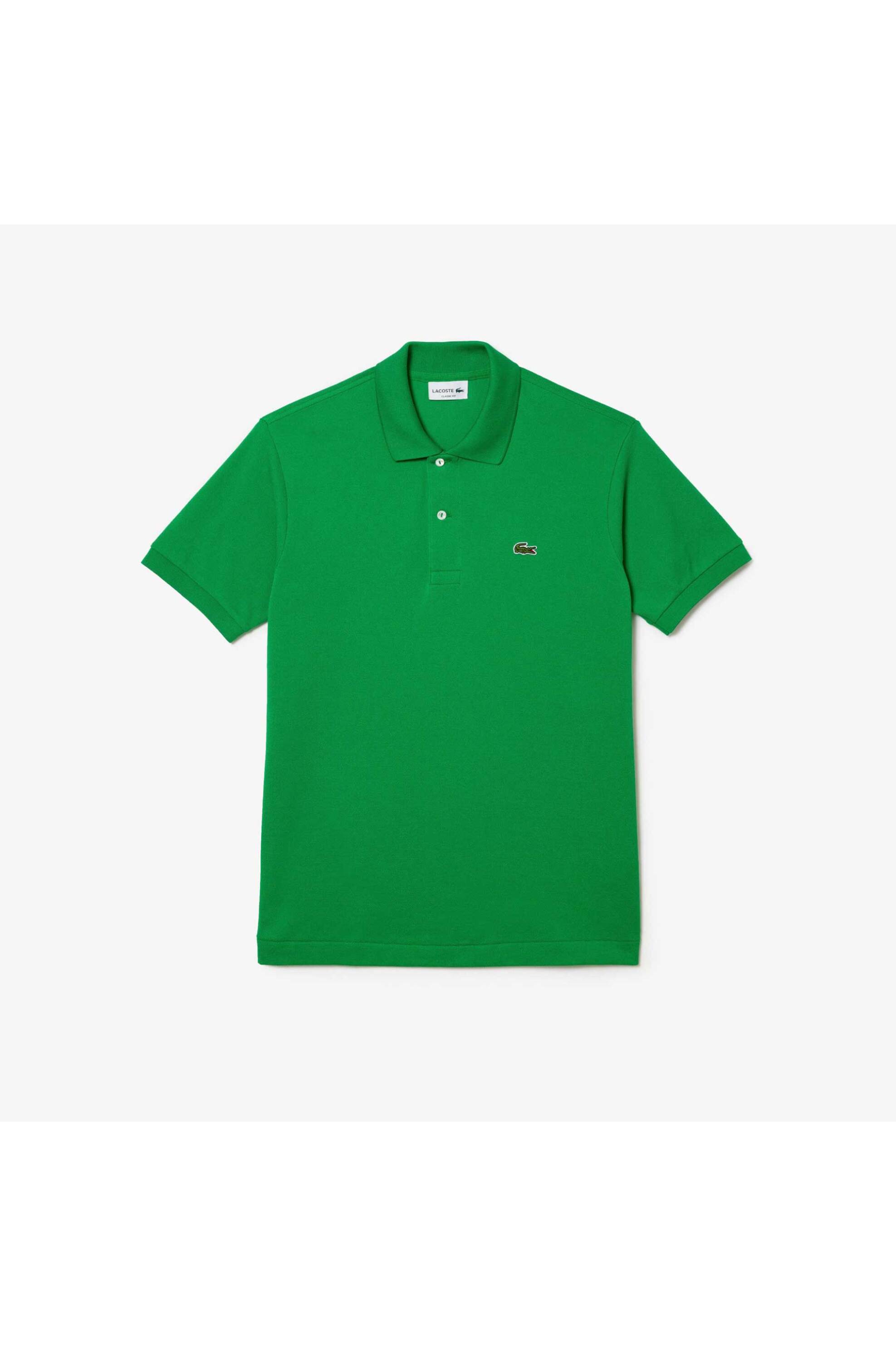 Lacoste Ανδρική Μπλούζα Πόλο Πικέ Κοντομάνικη με Κεντημένο Λογότυπο Classic Fit - L1212 Πράσινο