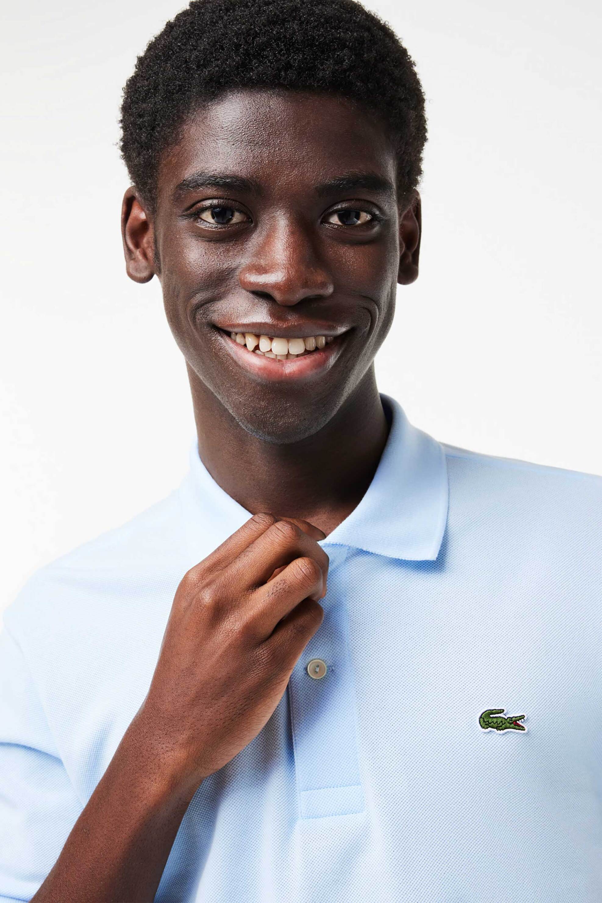 Lacoste ανδρική μπλούζα πόλο πικέ κοντομάνικη με κεντημένο λογότυπο Classic Fit - L1212 Μπλε Misty φωτογραφία