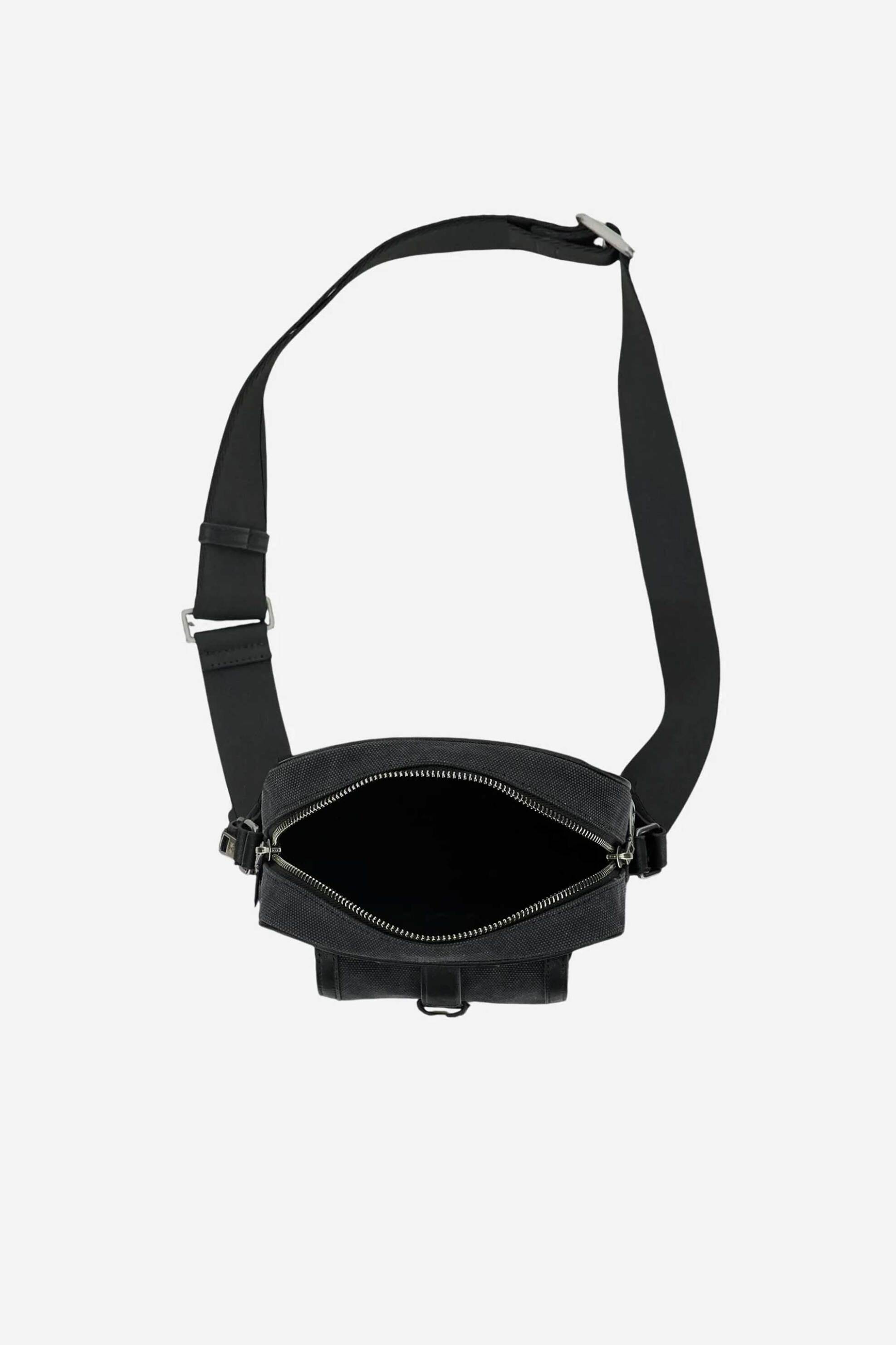 La Martina Ανδρικό Τσαντάκι Crossbody με Λογότυπο Wonderlust - Mca013-Cv061 Μαύρο