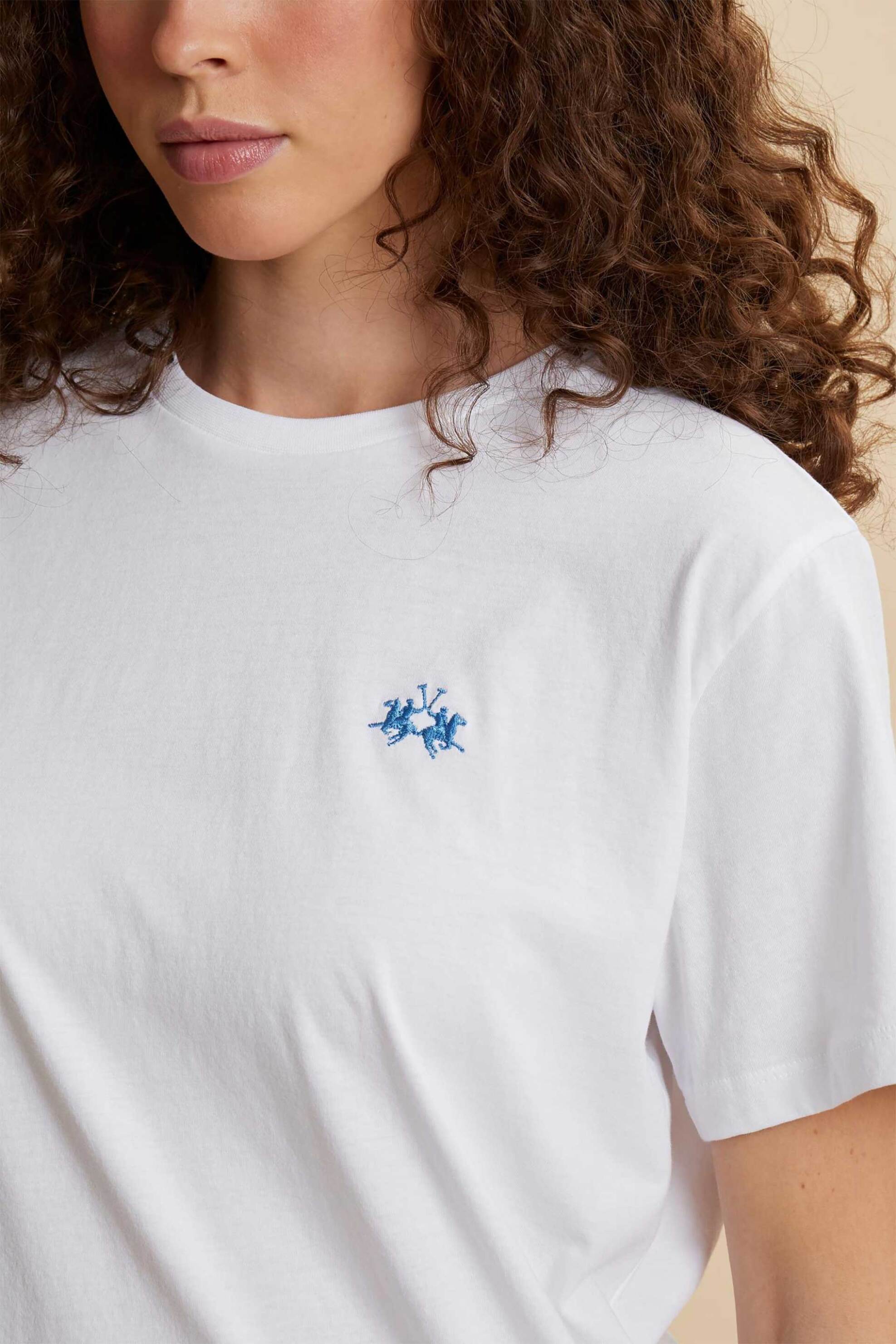 La Martina γυναικείο T-shirt με κεντημένο λογότυπο Regular Fit 