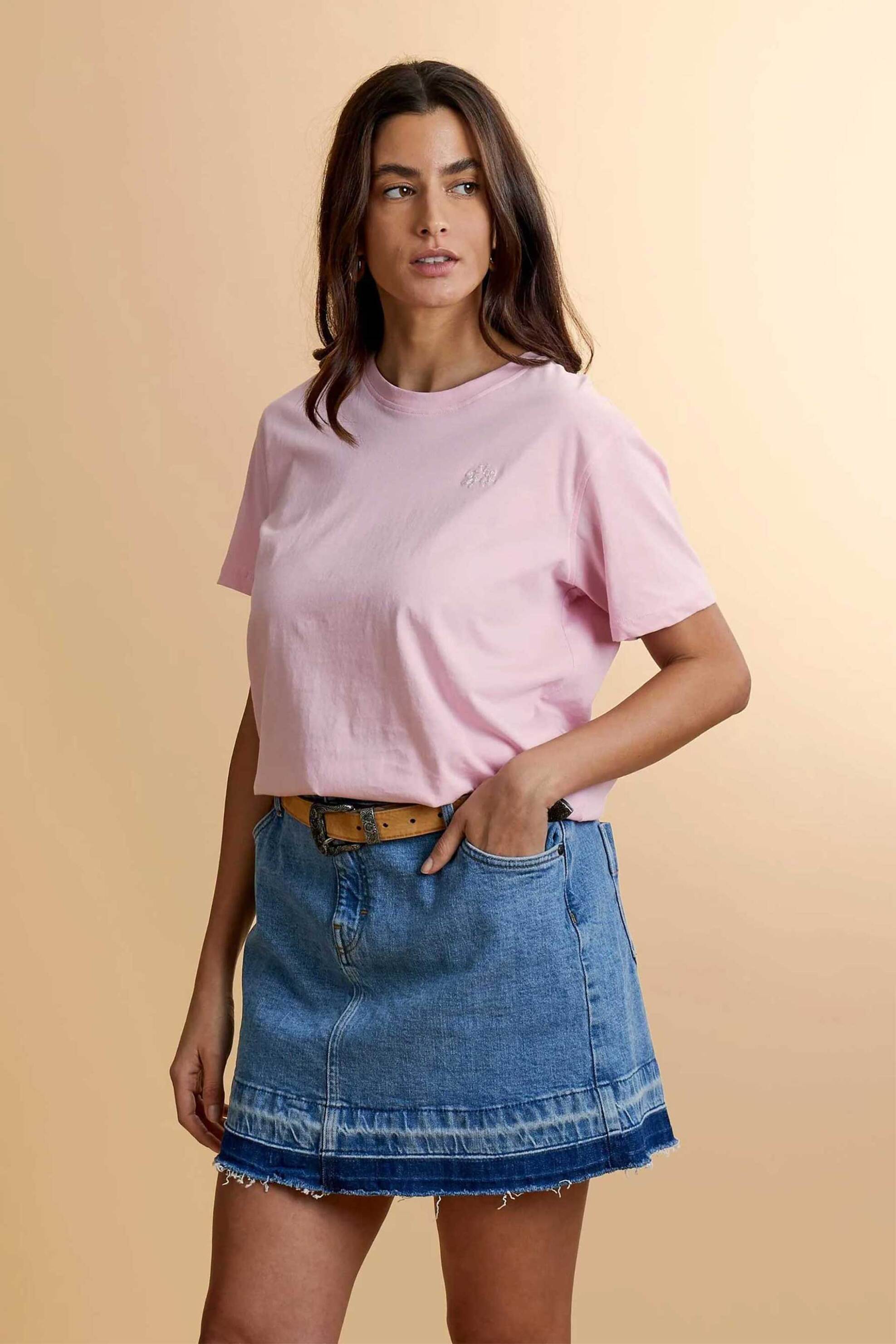 La Martina La Martina γυναικείο T-shirt με κεντημένο λογότυπο Regular Fit 