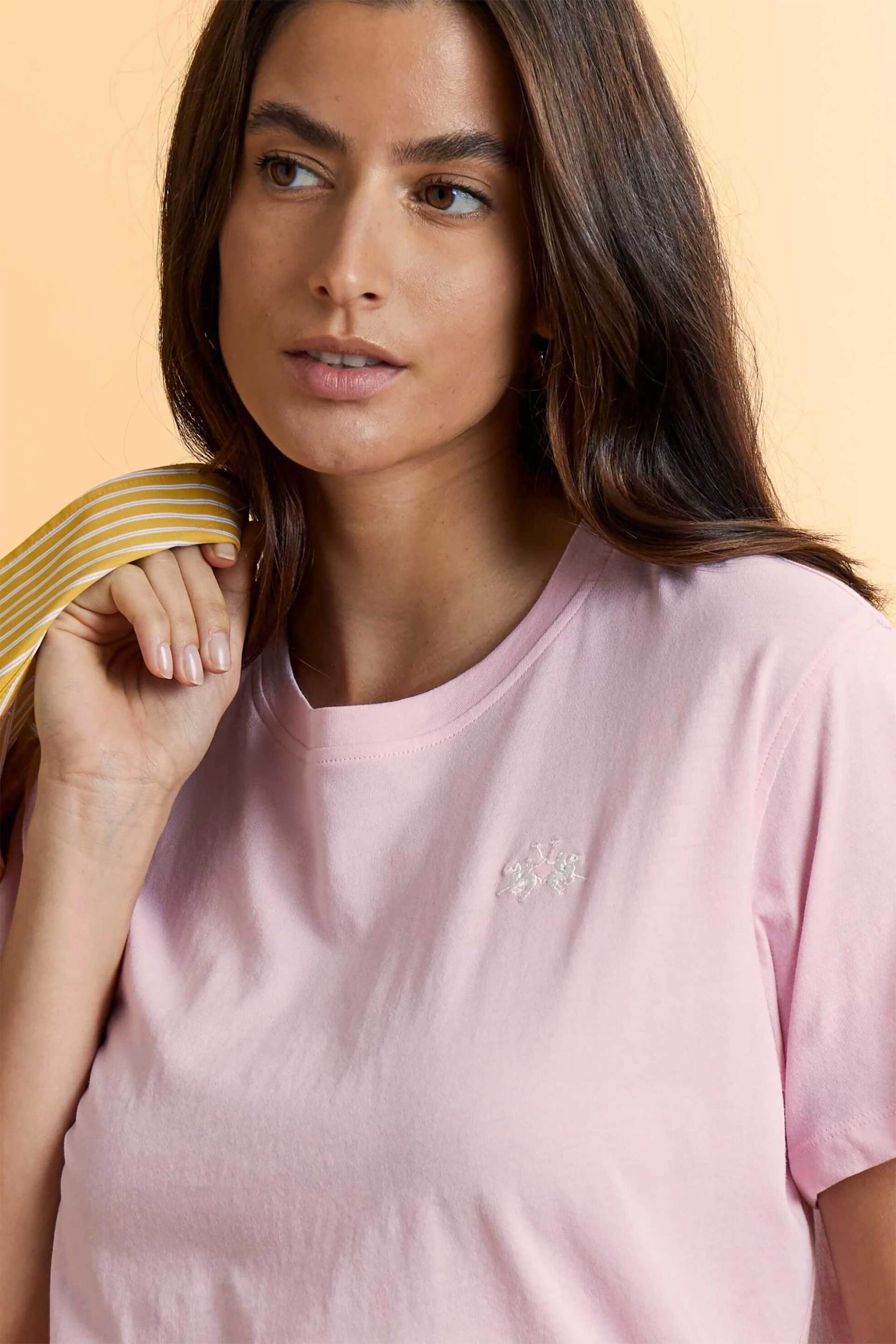 La Martina γυναικείο T-shirt με κεντημένο λογότυπο Regular Fit 