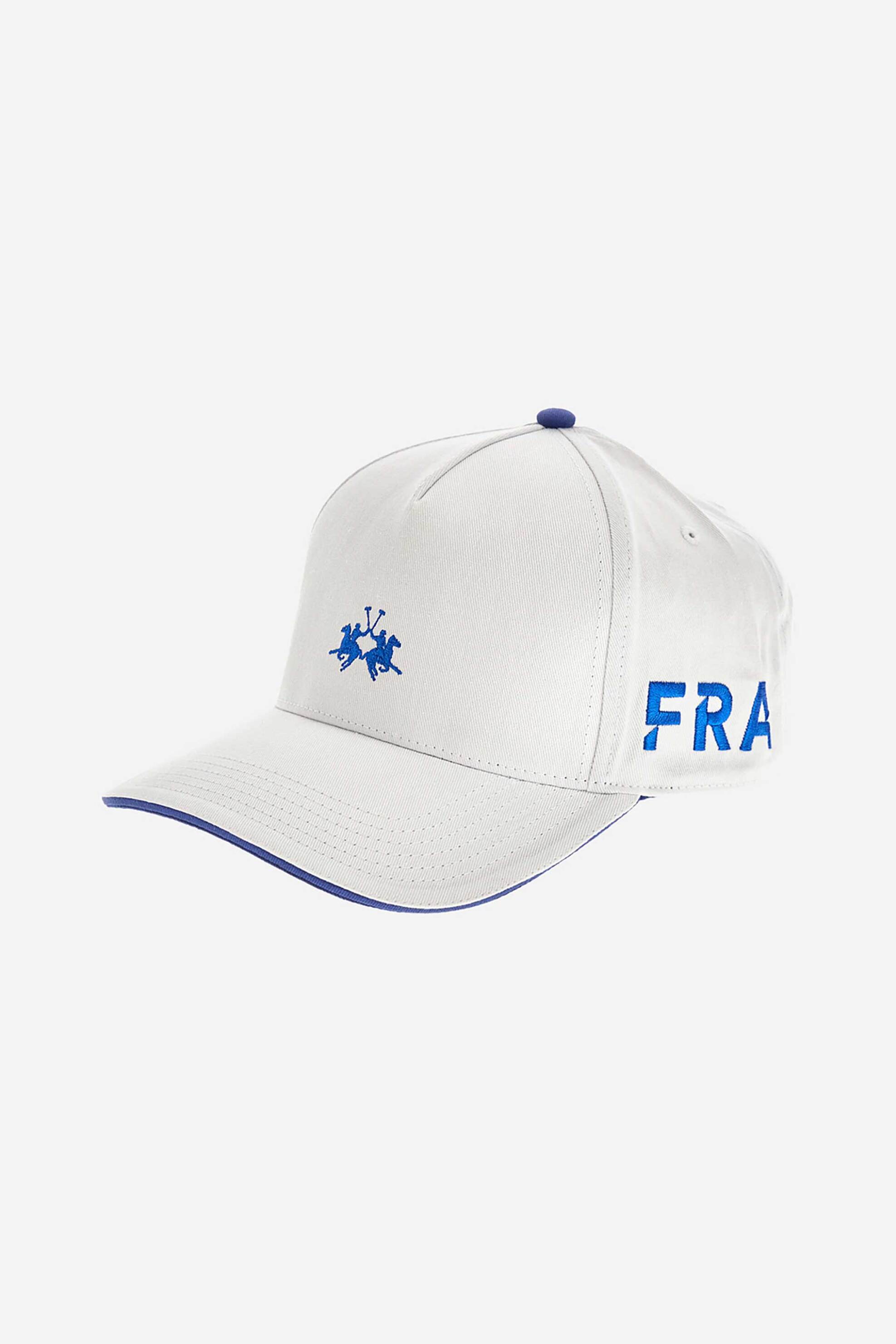 LA MARTINA La Martina unisex καπέλο baseball μονόχρωμο με contrast λεπτομέρειες "Yao" - YUH301-TW515 Λευκό