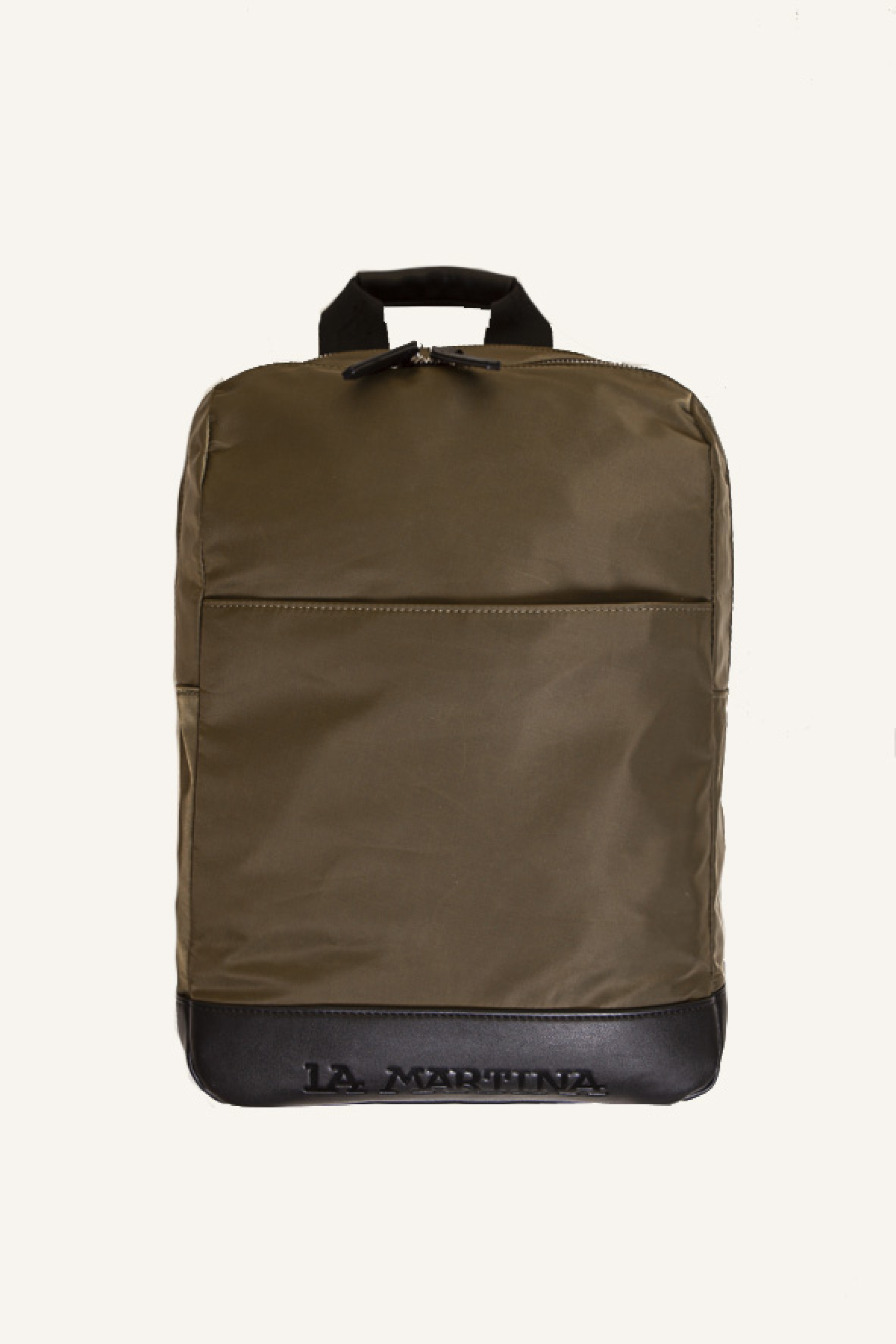 La Martina ανδρικό baqckpack με ανάγλυφο logo στο κάτω μέρος - LMZA01532T Χακί