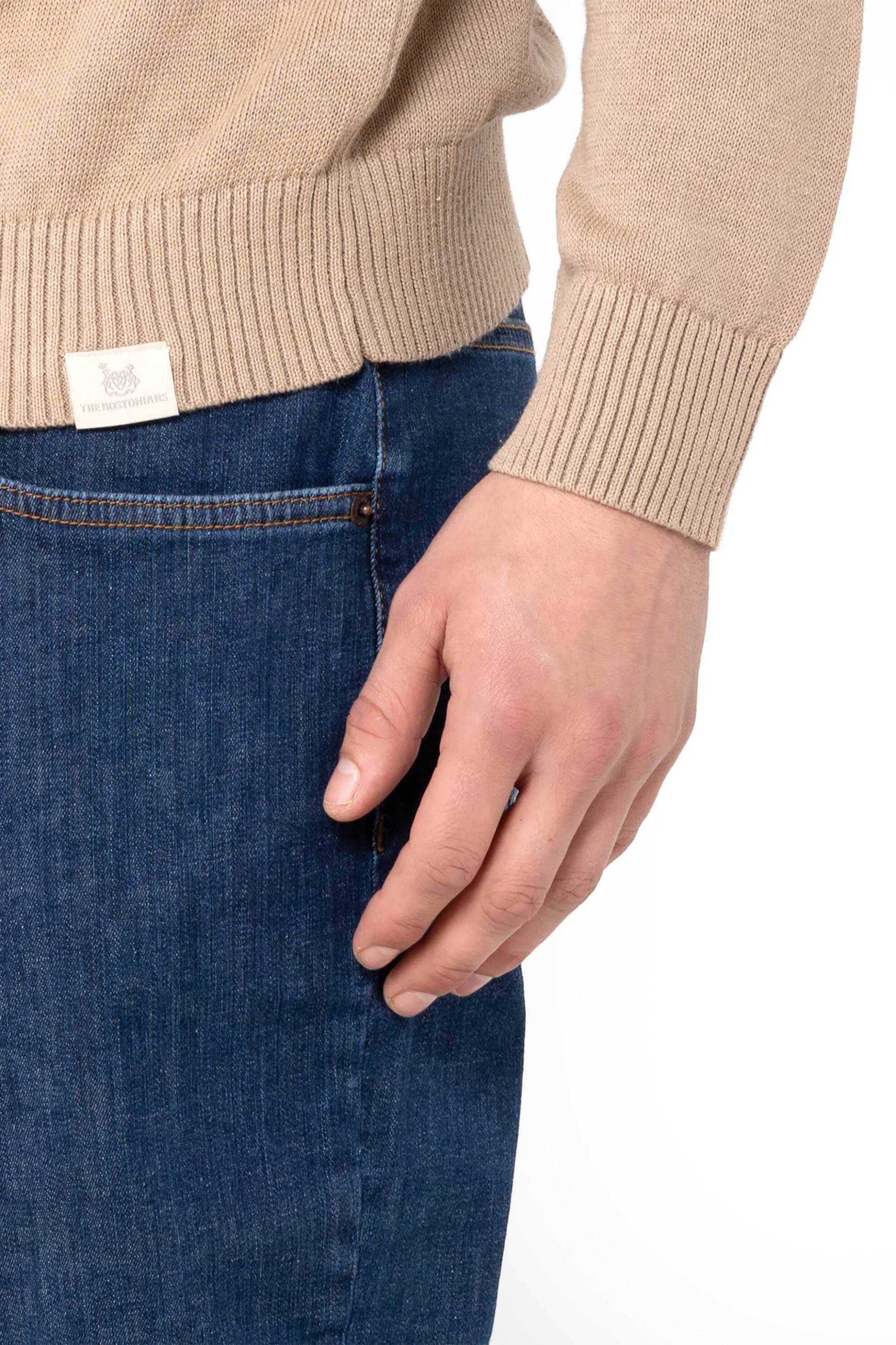 The Bostonians Ανδρικό Πουλόβερ Regular Fit - Mr1085 Μπεζ