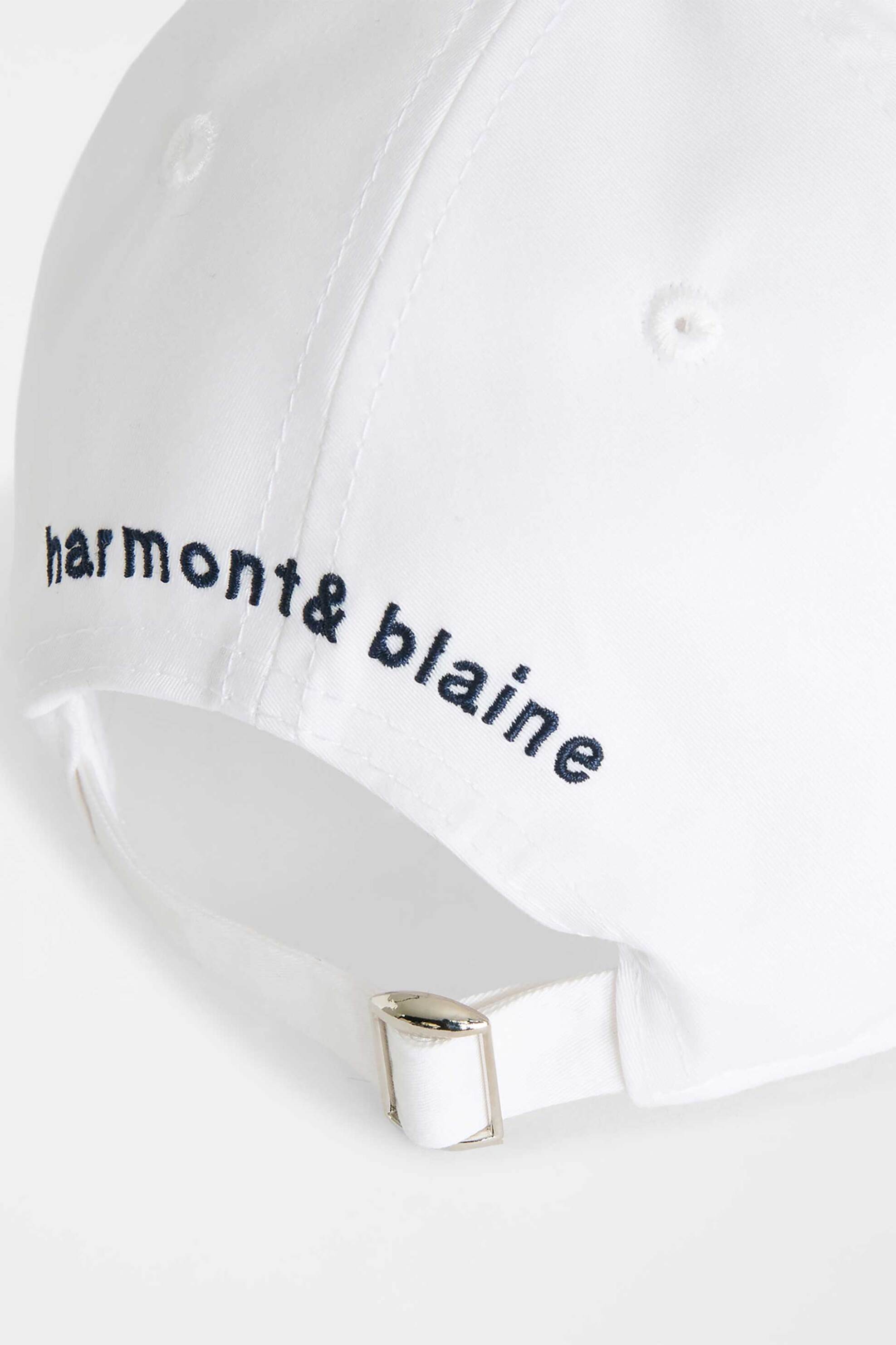 Harmont Blaine Ανδρικό Καπέλο Jockey με Κεντημένο Λογότυπο - N0Q109053303 Λευκό