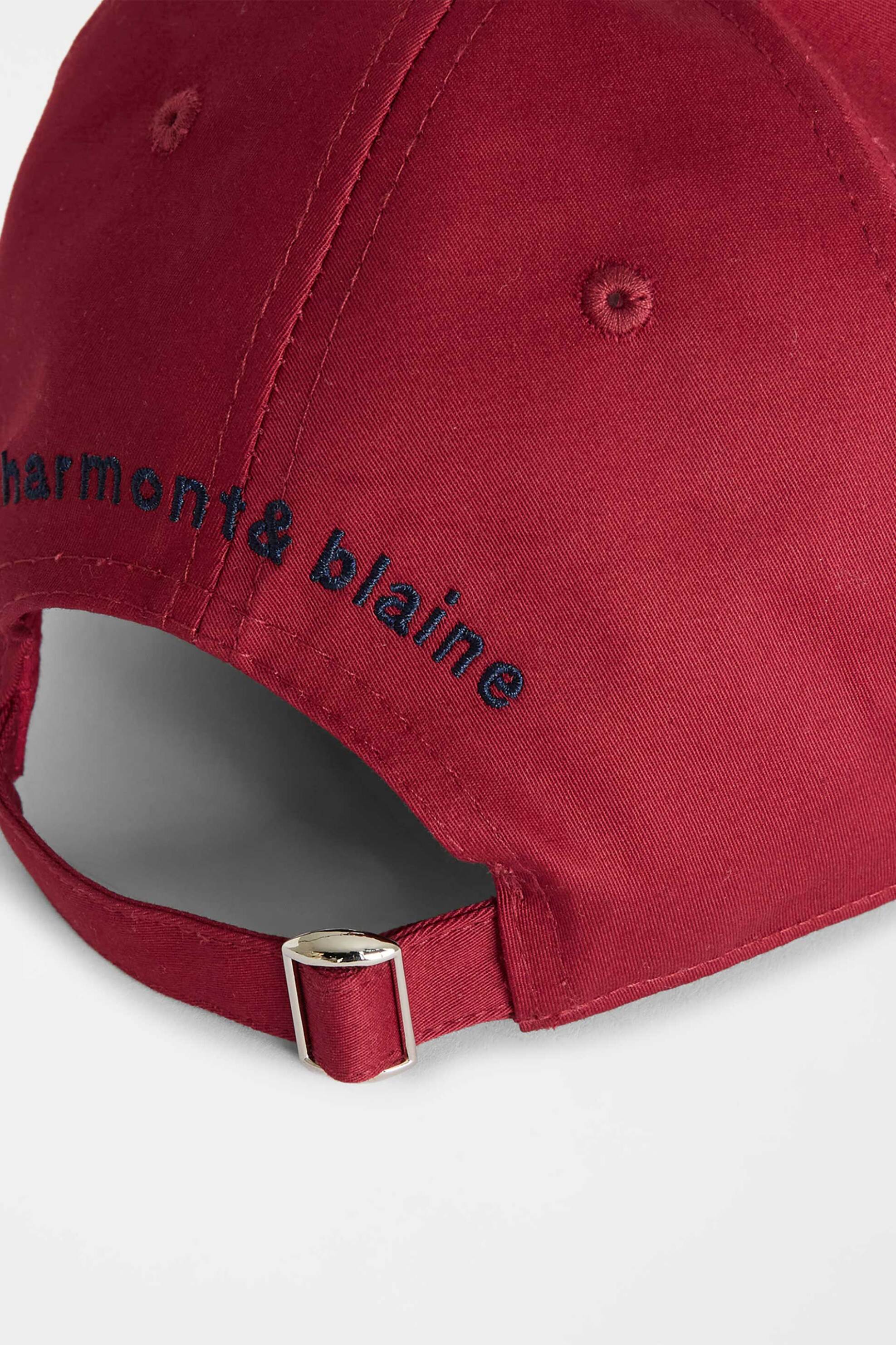 Harmont Blaine Ανδρικό Καπέλο Jockey με Κεντημένο Λογότυπο - N0Q109053303 Μπορντό