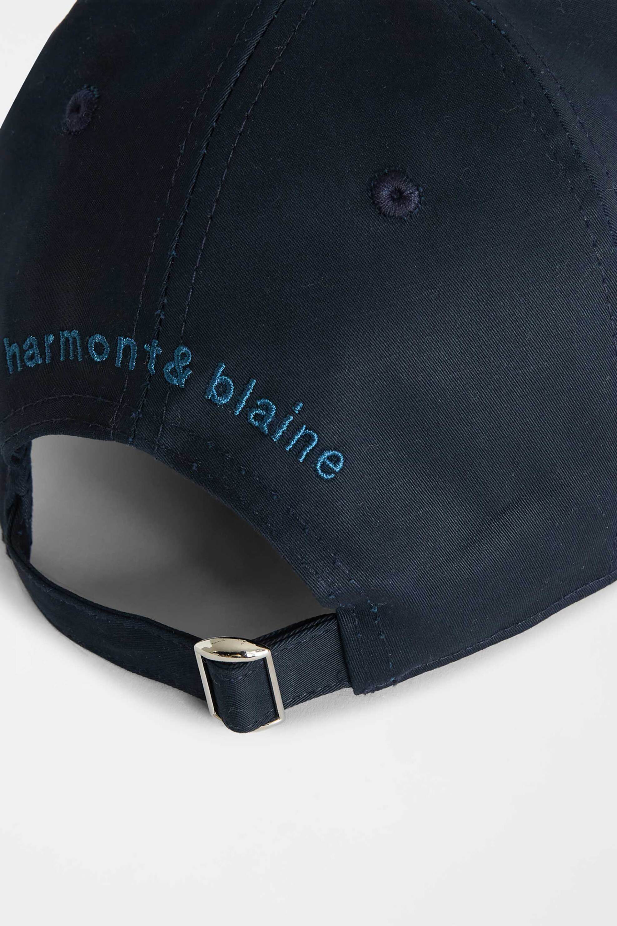 Harmont Blaine Ανδρικό Καπέλο Jockey με Κεντημένο Λογότυπο - N0Q109053303 Μπλε Σκούρο