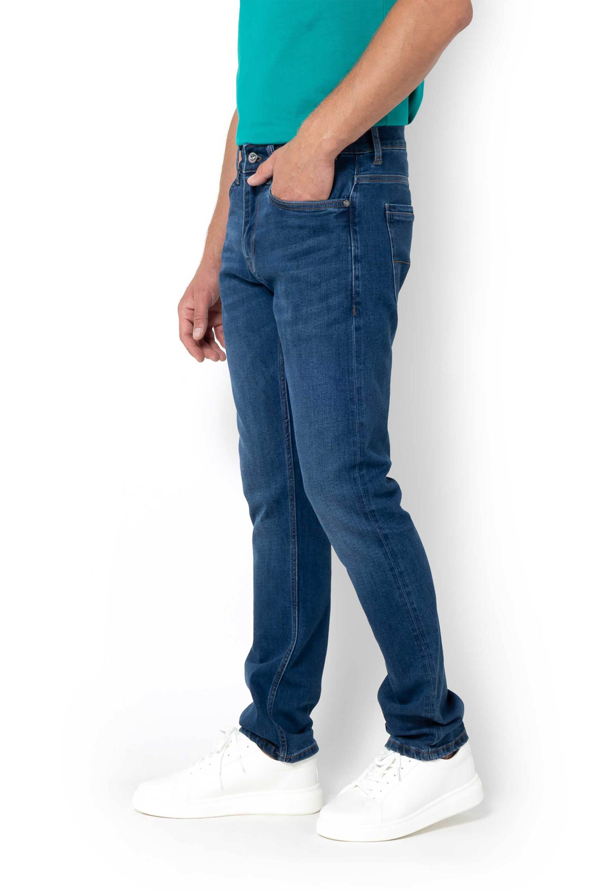Nautica ανδρικό τζιν παντελόνι πεντάτσεπο Straight Fit - 3A07-9 Denim Blue φωτογραφία