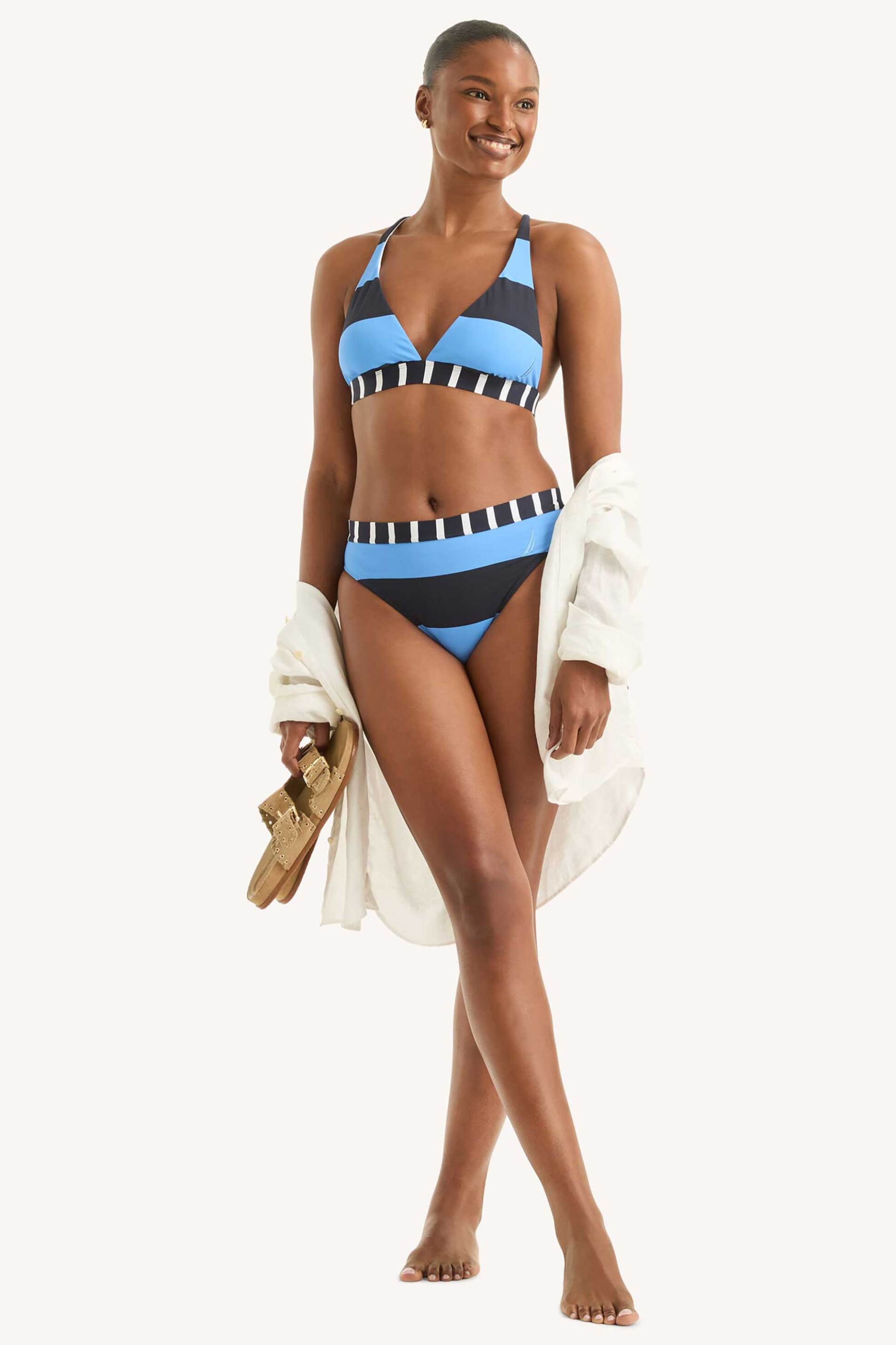Nautica γυναικείο μαγιό μπικίνι τοπ triangle με ριγέ σχέδιο - 402009137 Μπλε φωτογραφία