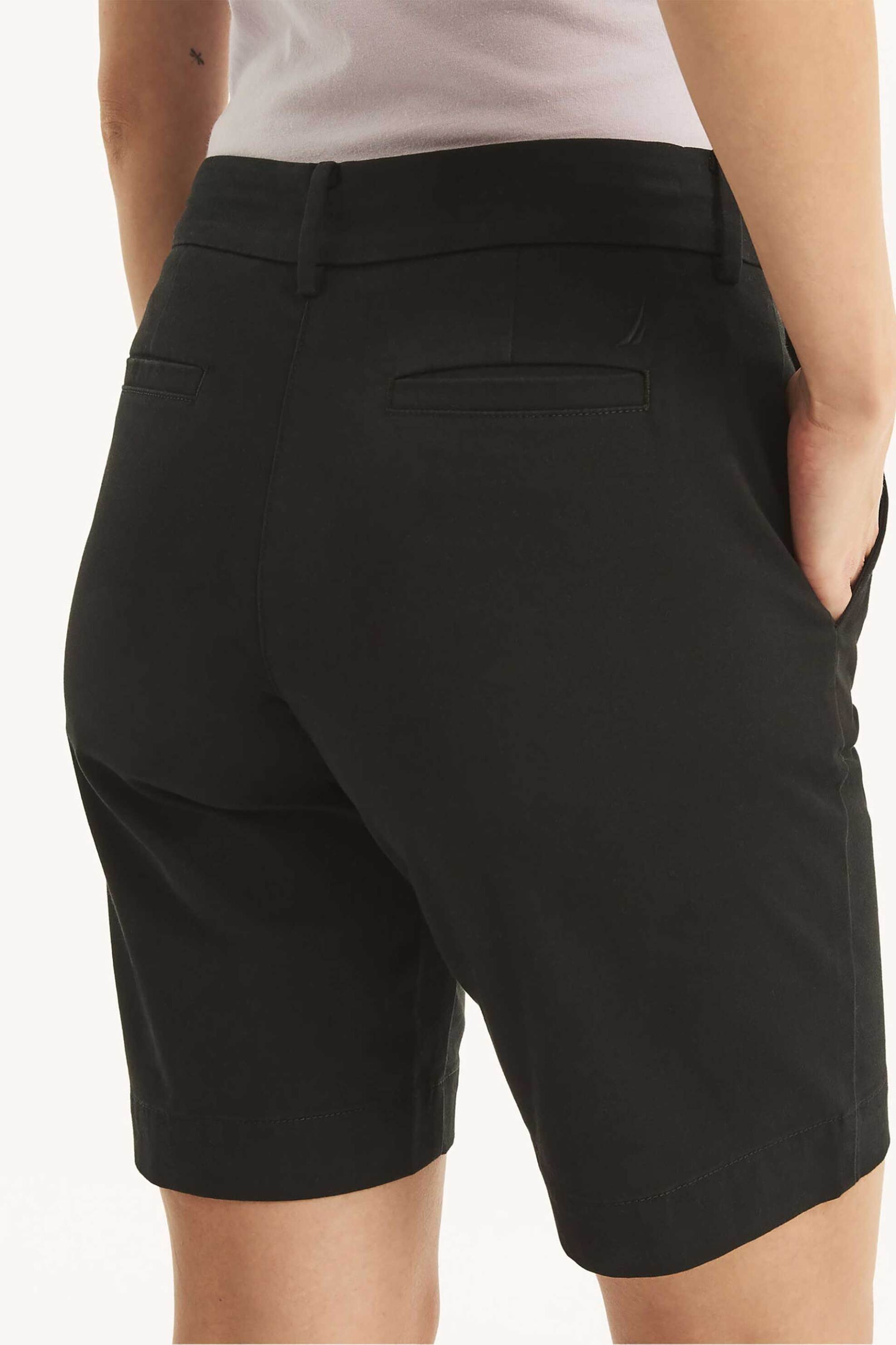 Nautica Γυναικεία Βερμούδα Chino Classic Fit - 45B702 Μαύρο