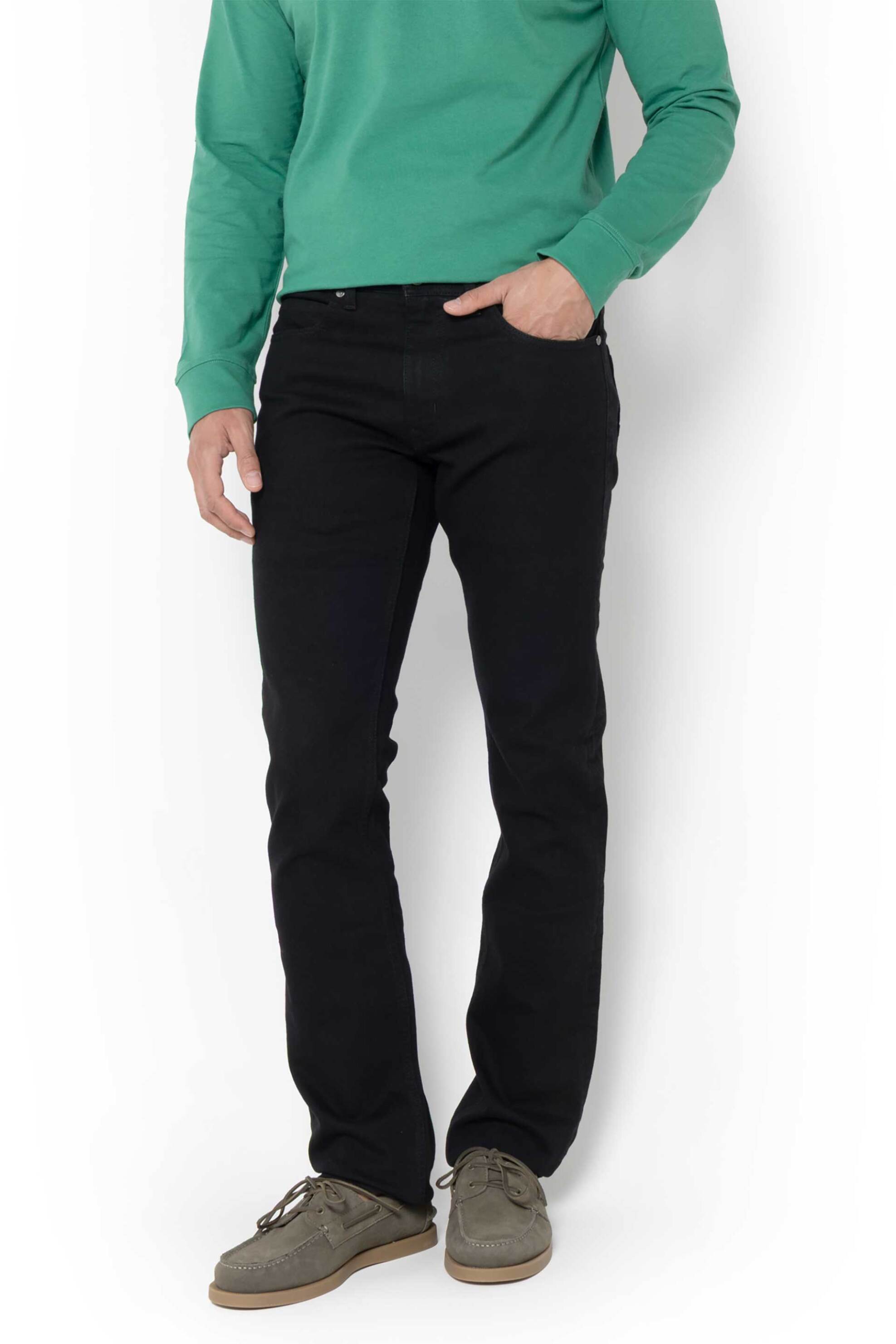 Nautica ανδρικό τζιν παντελόνι πεντάτσεπο Straight Fit - 5P7900 Μαύρο