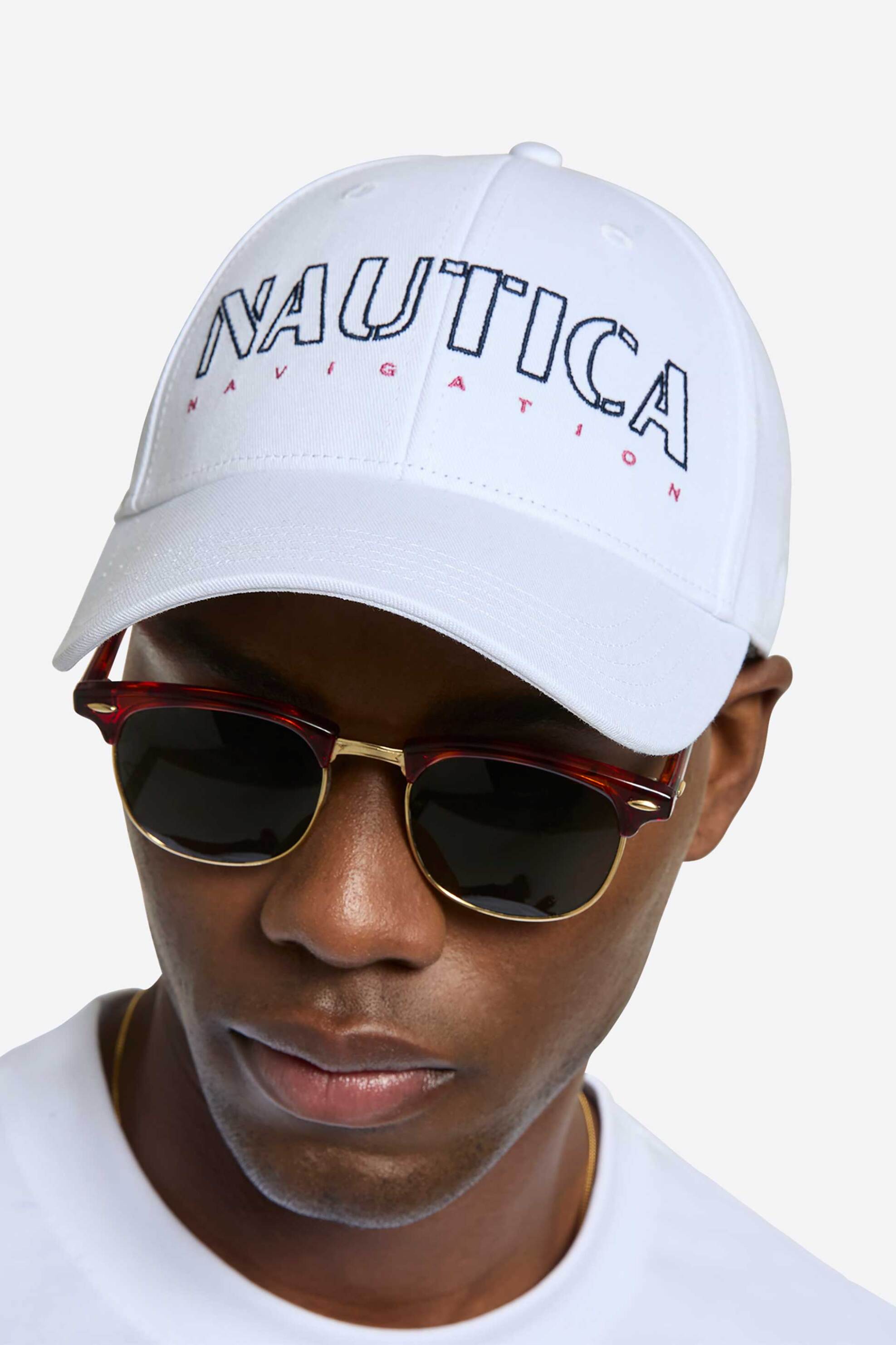 NAUTICA Nautica ανδρικό καπέλο jockey με λογότυπο "Alpine" - N1AR3096 Λευκό