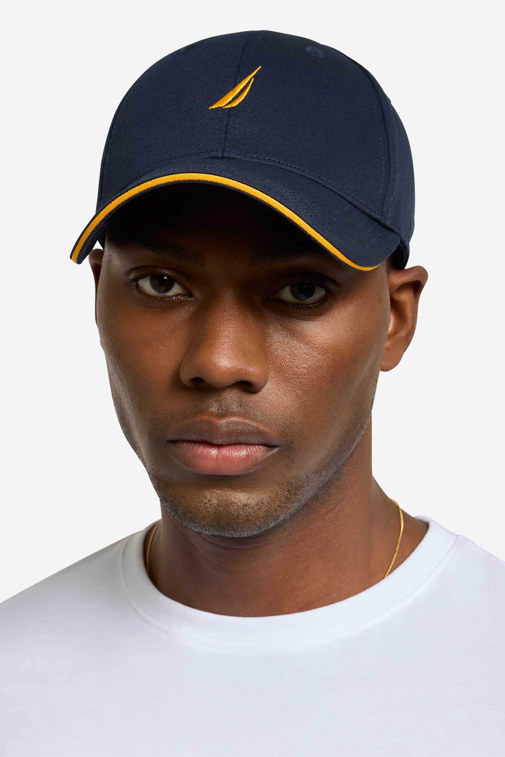 NAUTICA Nautica ανδρικό καπέλο jockey με λογότυπο "Brook" - N1AR3103 Μπλε Σκούρο