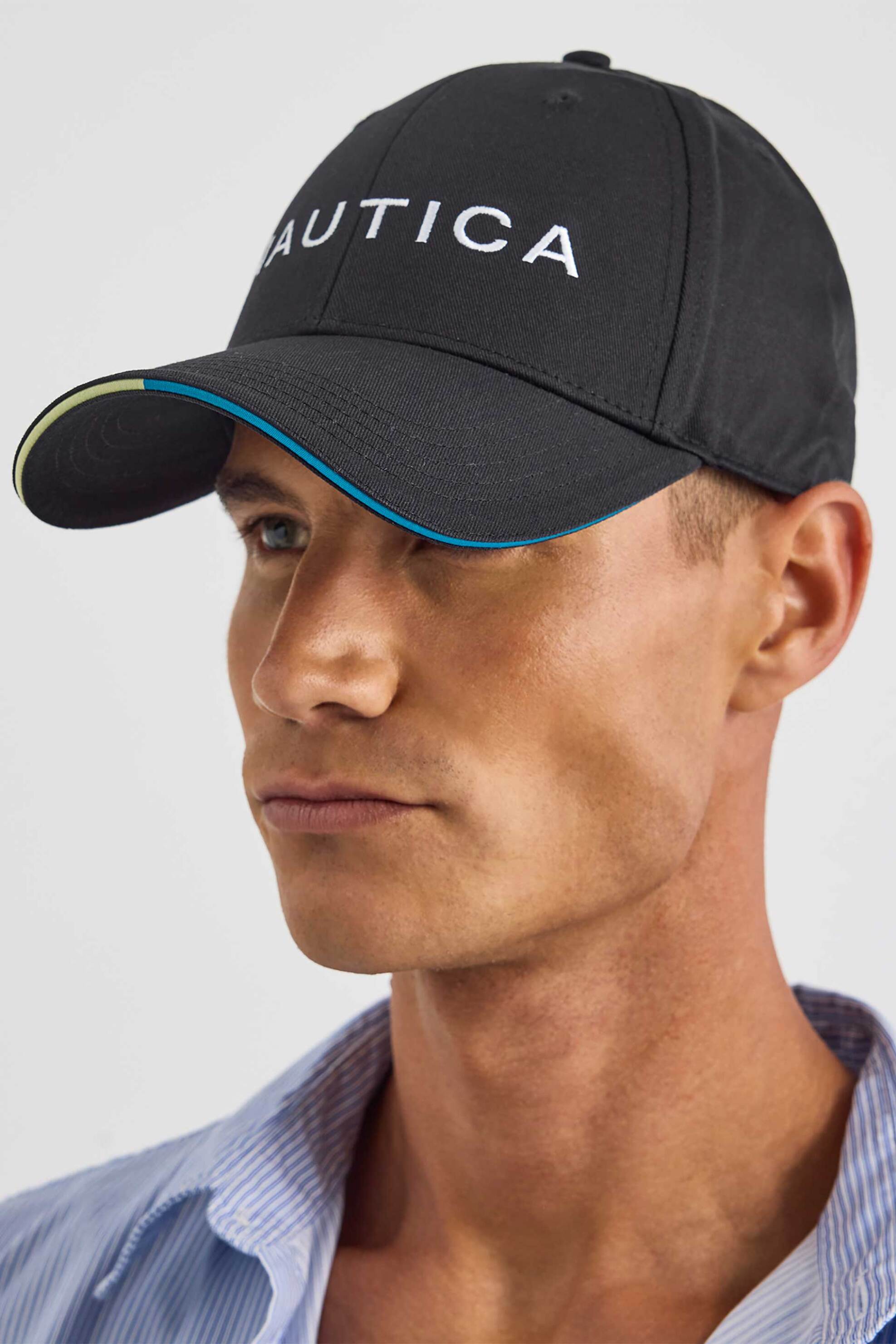 Nautica ανδρικό καπέλο jockey με λογότυπο "Atmore" - N1AS3589 Μαύρο