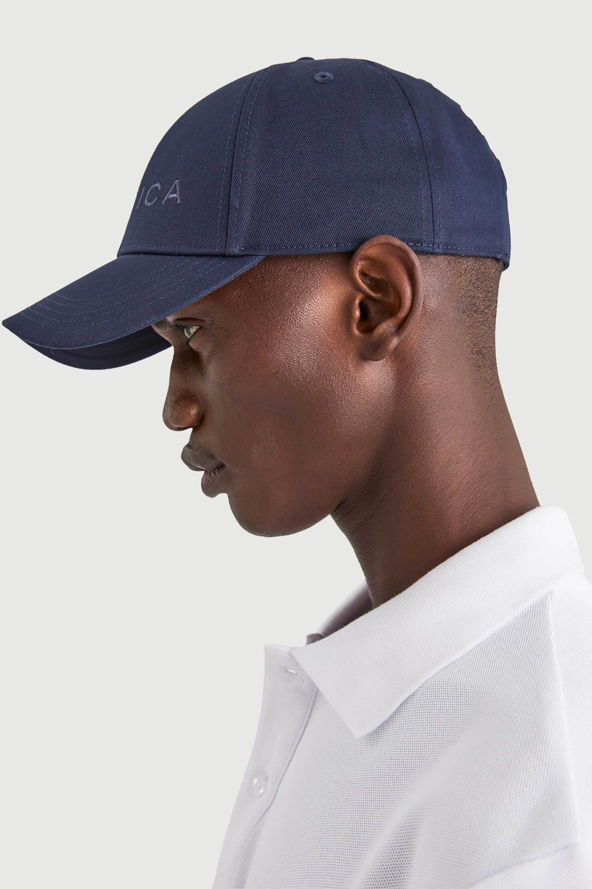 Nautica ανδρικό καπέλο jockey με κεντημένο λογότυπο - N1AV4036 Μπλε Σκούρο φωτογραφία