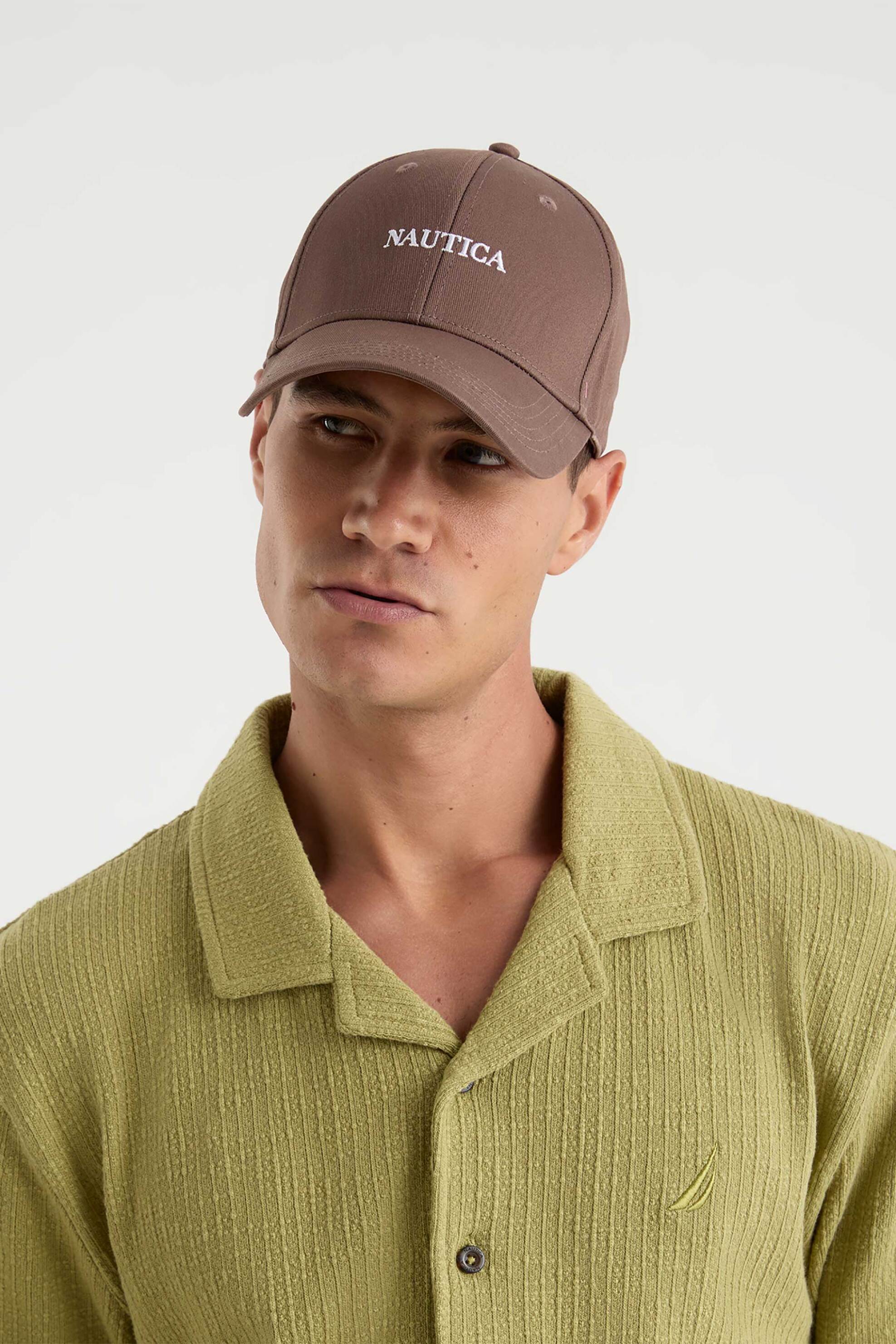 Nautica Ανδρικό Καπέλο Jockey με Λογότυπο Heri - N1Ax4326 Καφέ