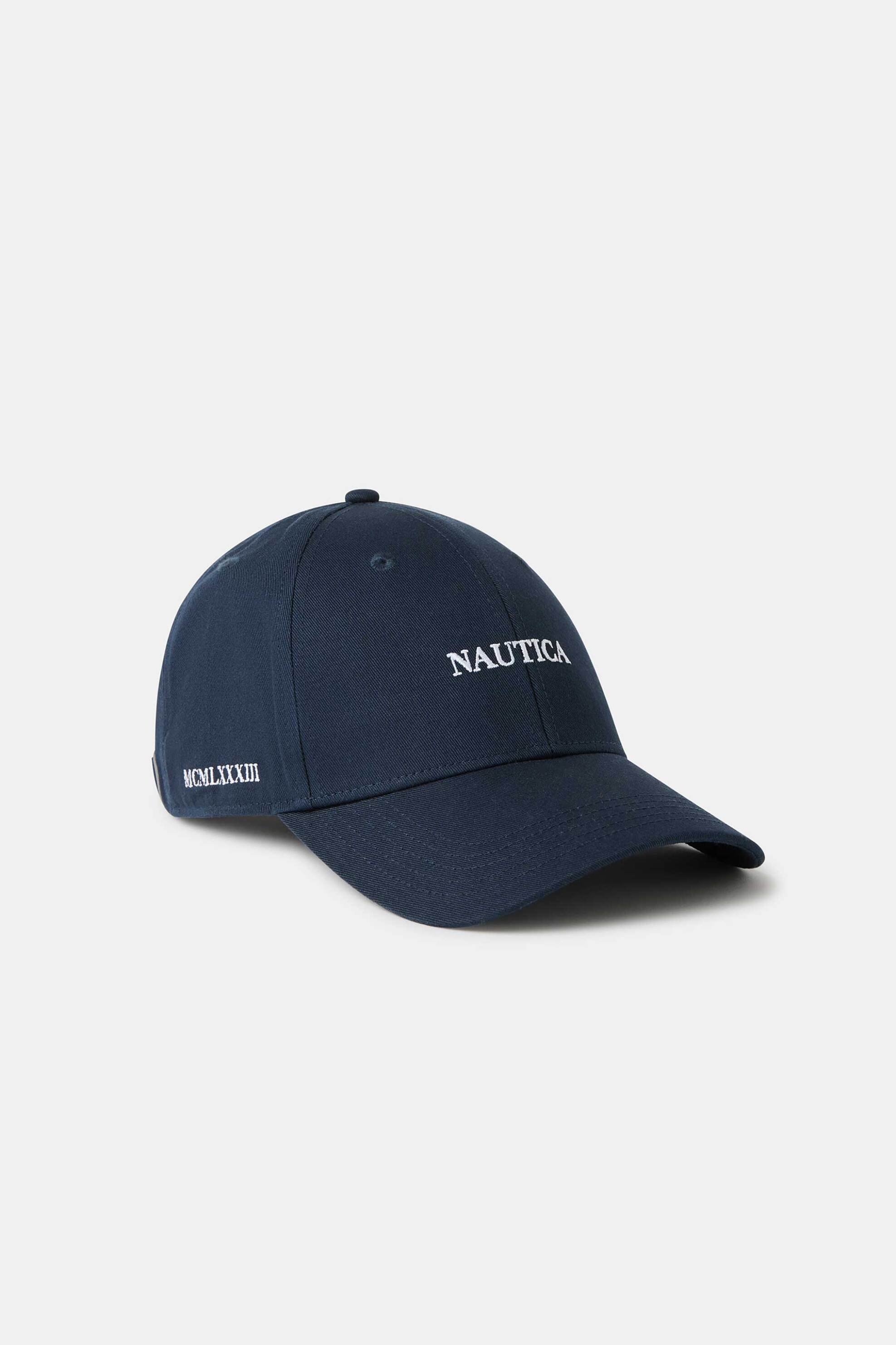 Nautica ανδρικό καπέλο jockey με λογότυπο "Heri" - N1AX4326 Μπλε Σκούρο