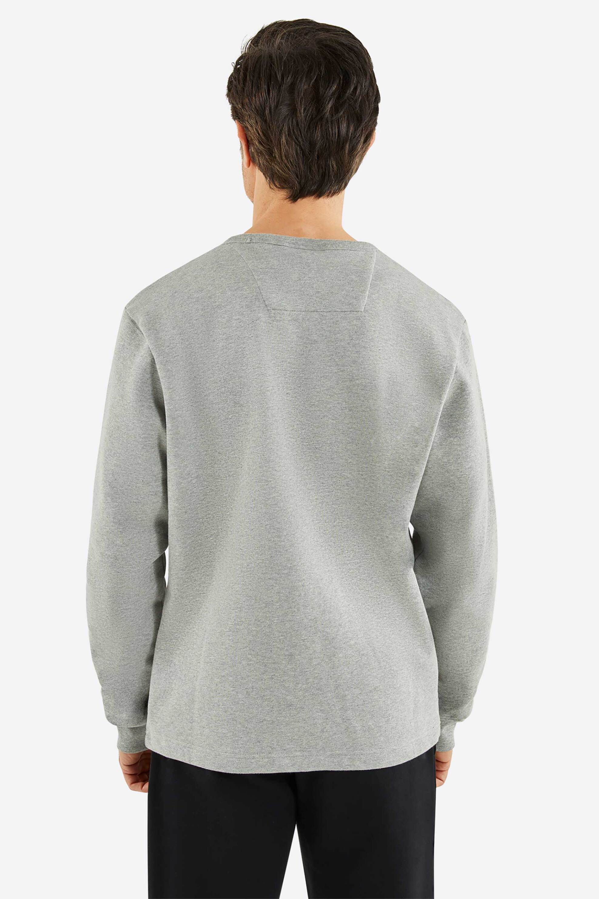 Nautica ανδρική μπλούζα φούτερ με logo tape - N1P02321 Γκρι φωτογραφία