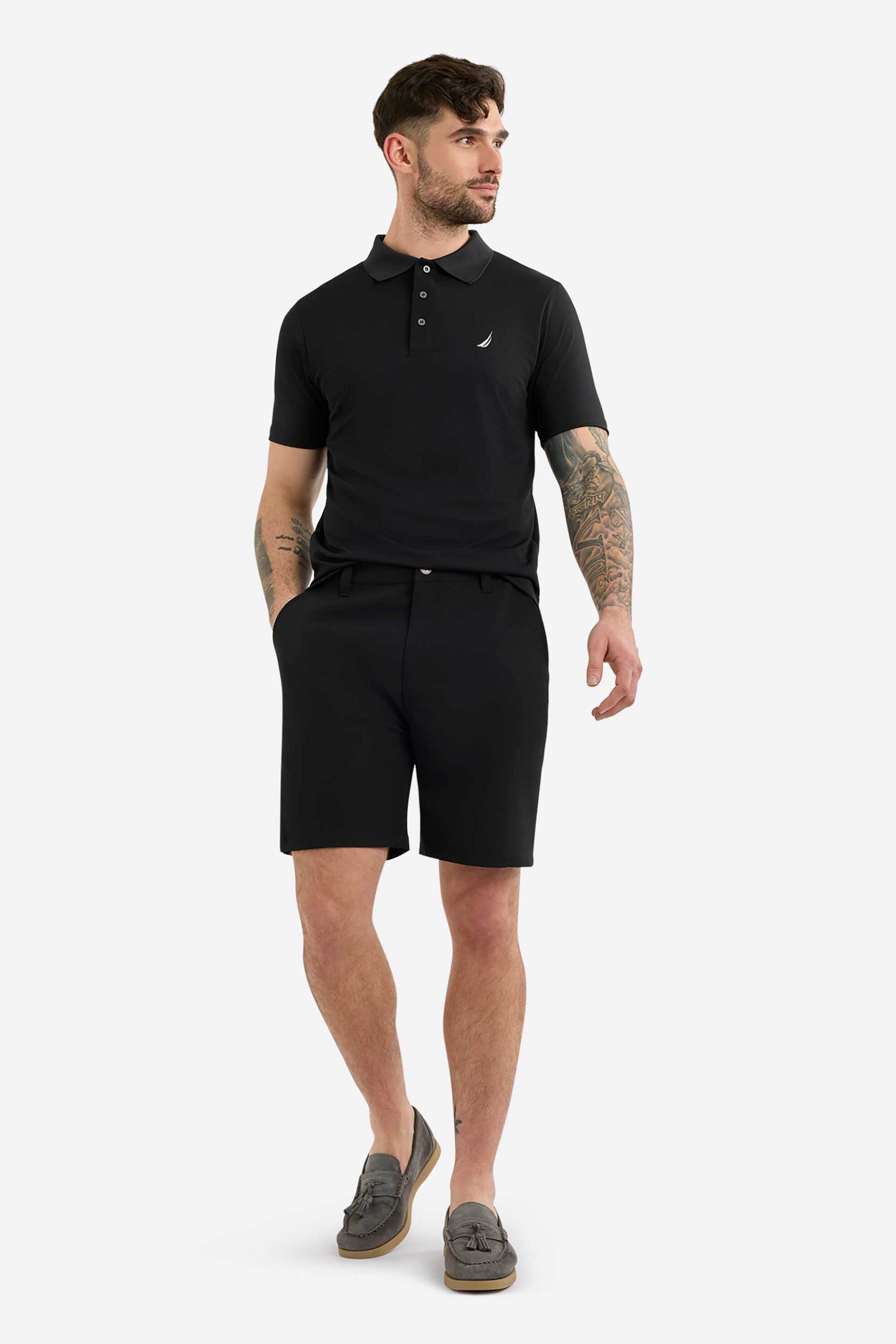 NAUTICA Nautica ανδρική βερμούδα chino Regular Fit "Helford" - N1R02979 Μαύρο