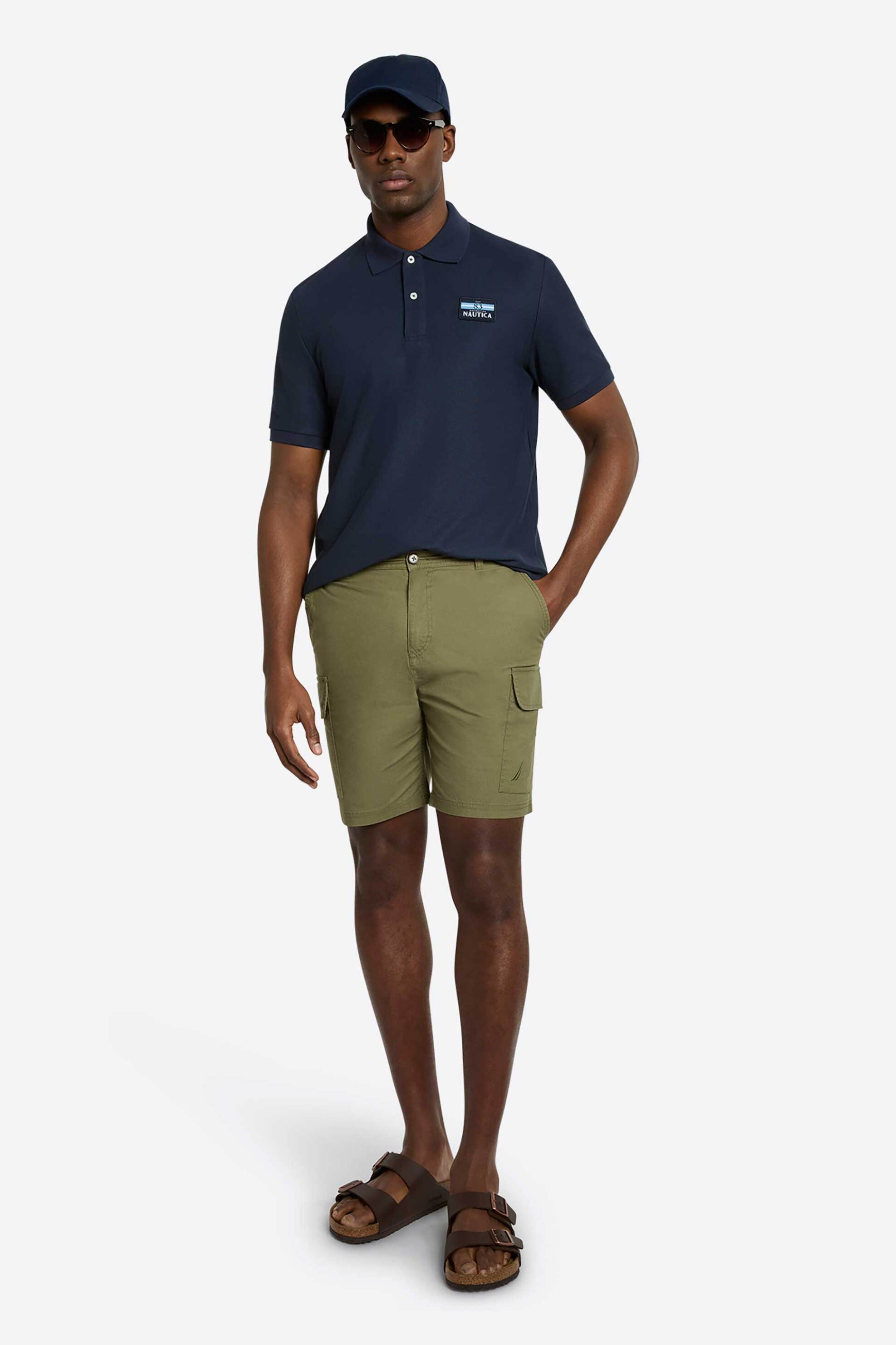 NAUTICA Nautica ανδρική βερμούδα cargo Regular Fit "Bartholomew" - N1R03002 Χακί