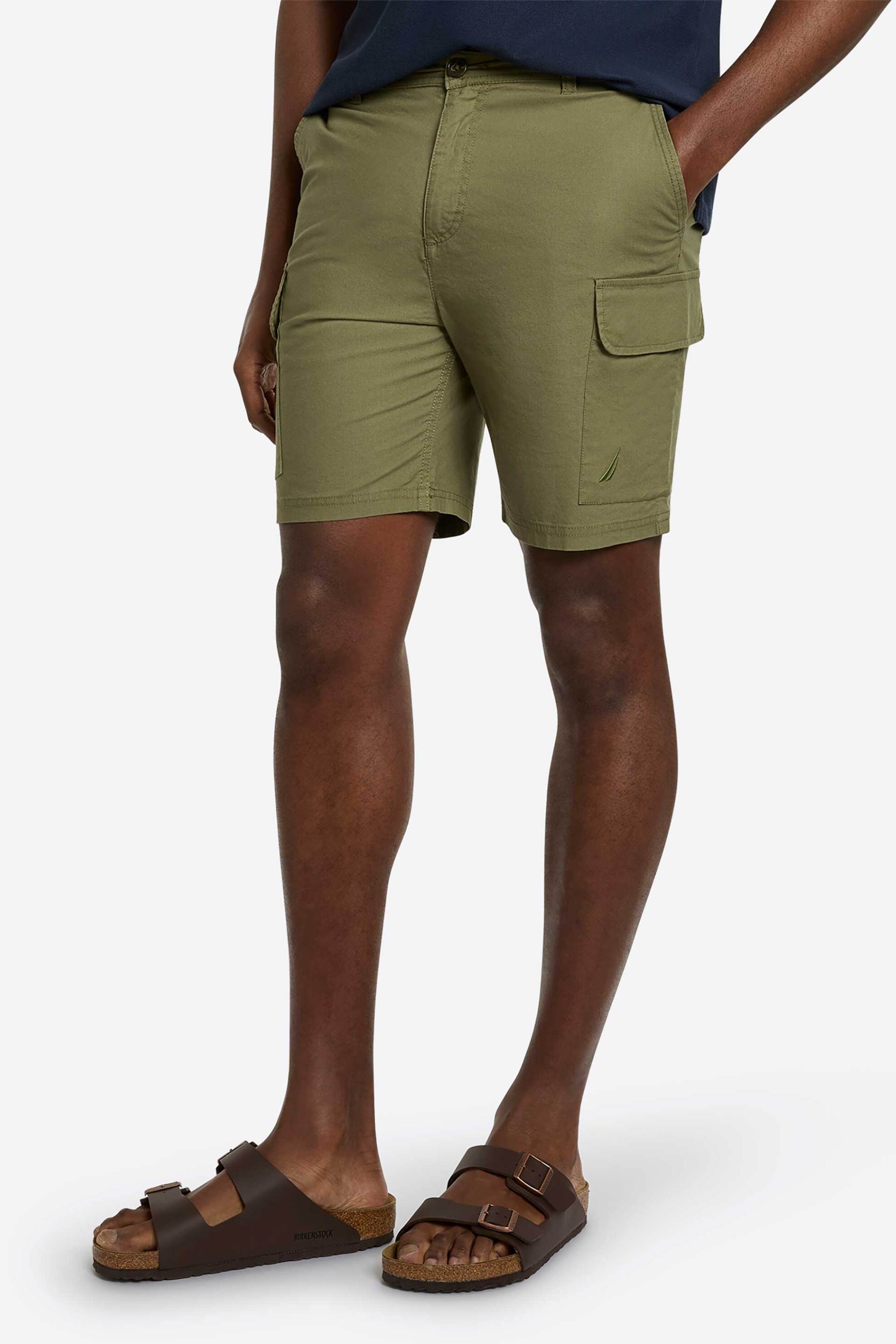 Nautica ανδρική βερμούδα cargo Regular Fit "Bartholomew" - N1R03002 Χακί φωτογραφία