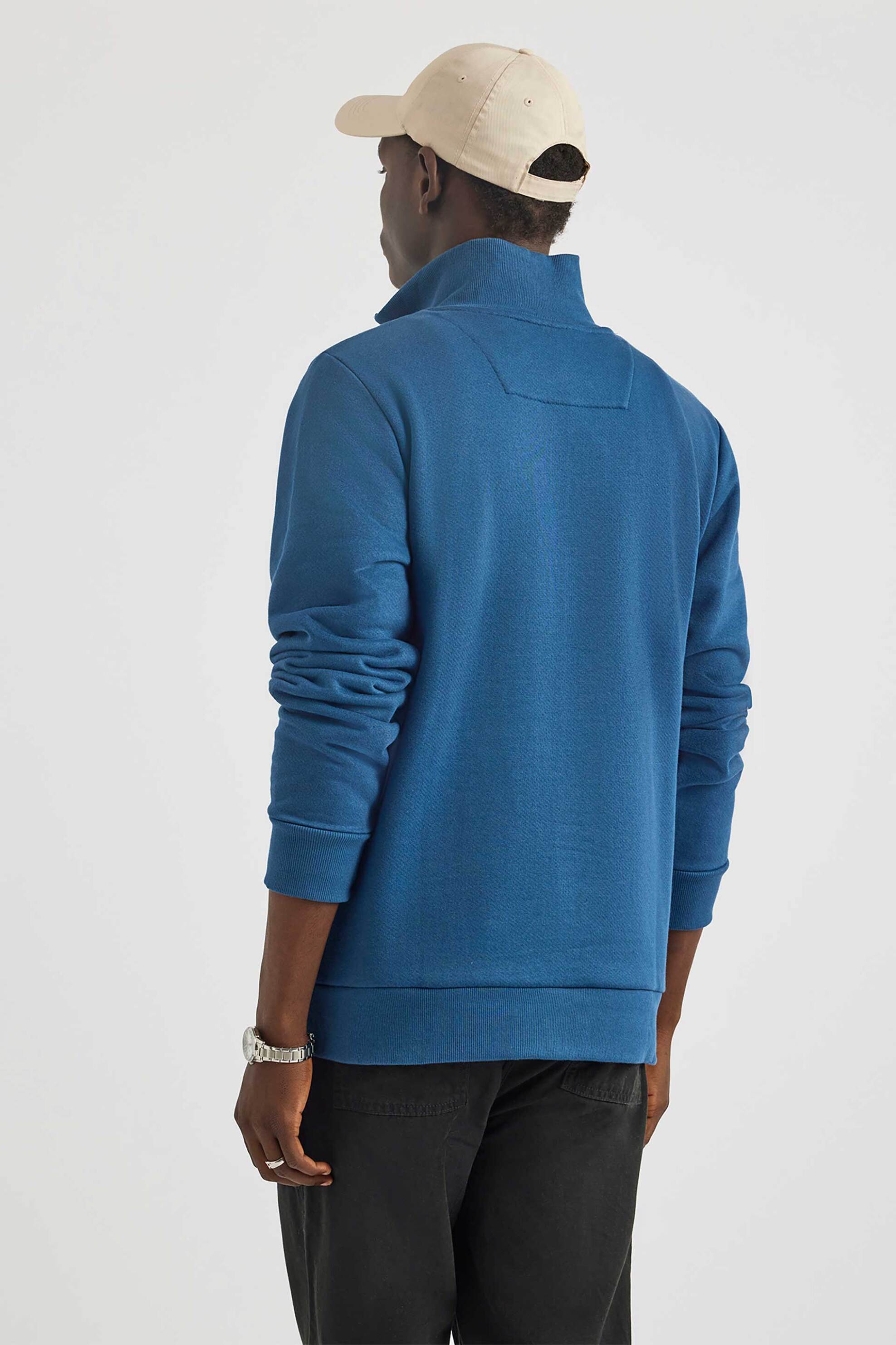 Nautica ανδρική μπλούζα φούτερ με ψηλό λαιμό και contrast λεπτομέρειες - N1S03502 Μπλε φωτογραφία