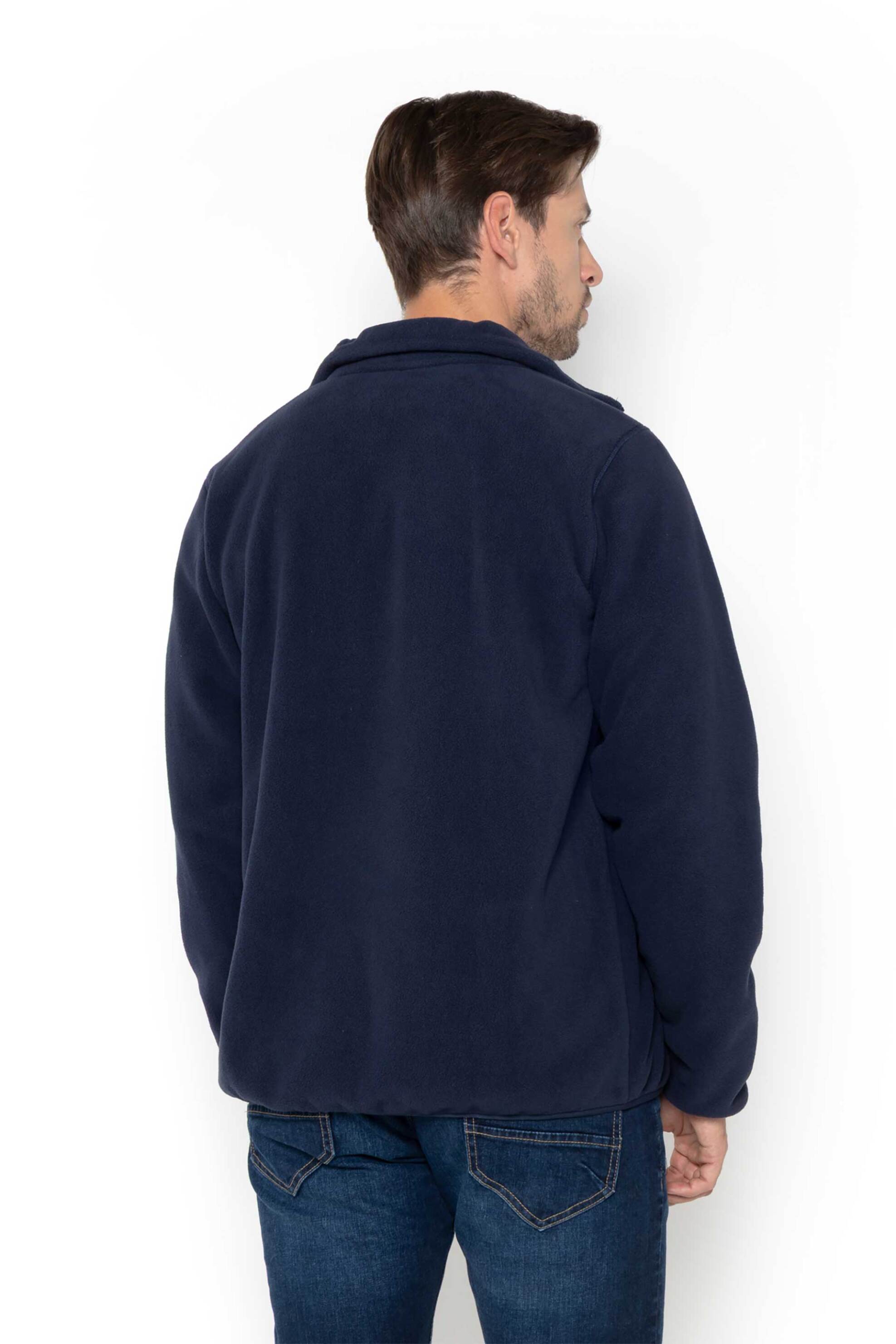 Nautica ανδρική ζακέτα φούτερ με κεντημένο λογότυπο - N1T04170 Μπλε Σκούρο φωτογραφία