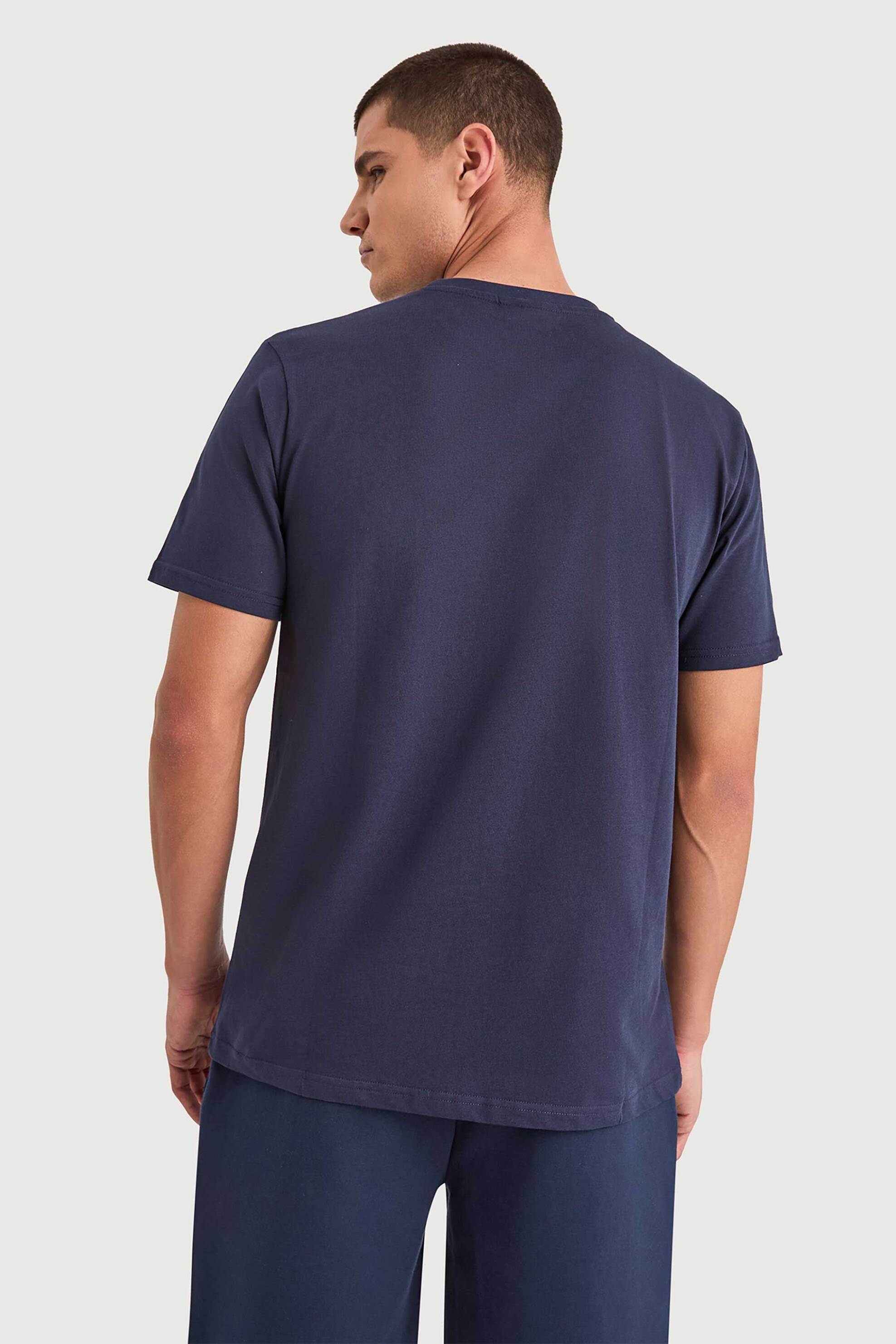 Nautica Ανδρικό T-Shirt με Λογότυπο Sirena - N1V03945 Μπλε Σκούρο