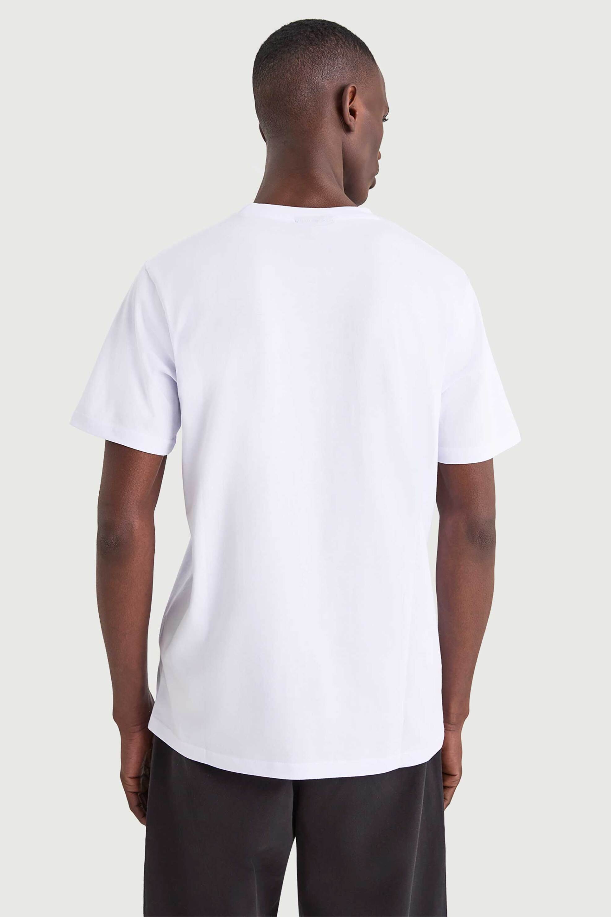 Nautica Ανδρικό T-Shirt με Λογότυπο Sirena - N1V03945 Λευκό