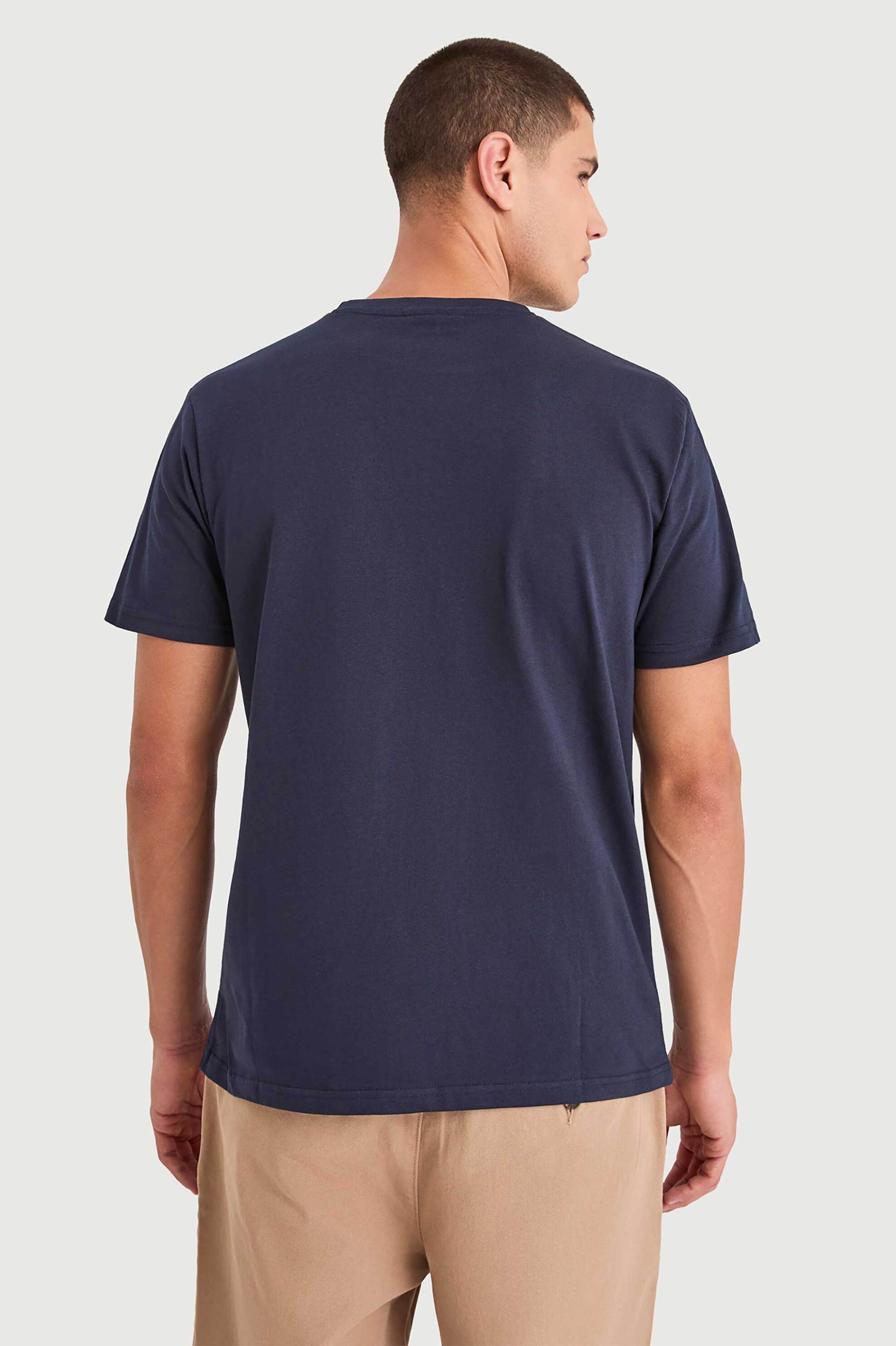 Nautica Ανδρικό T-Shirt με Λογότυπο Onda - N1V03949 Μπλε Σκούρο