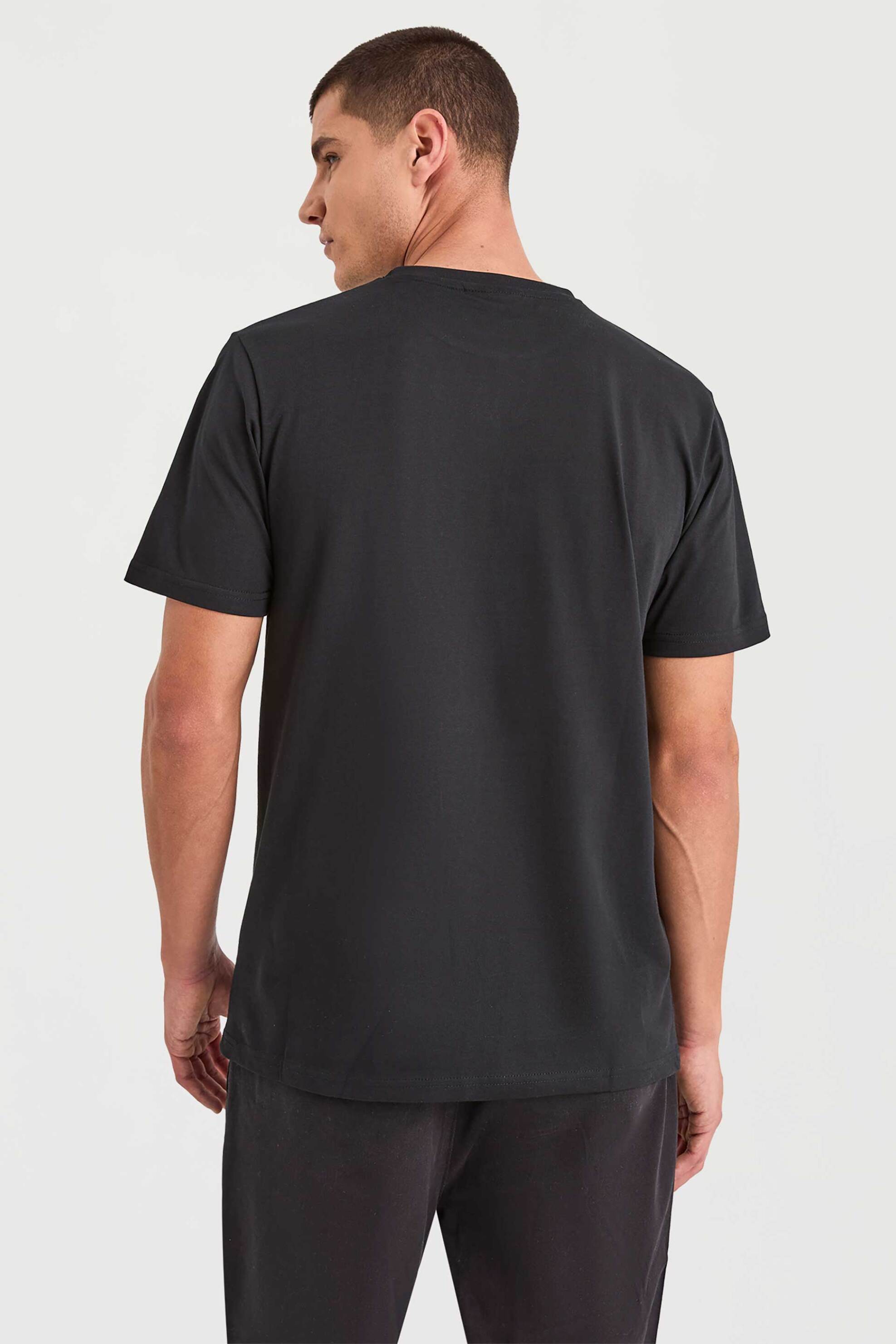 Nautica Ανδρικό T-Shirt με Graphic Print Medway - N1V04019 Μαύρο