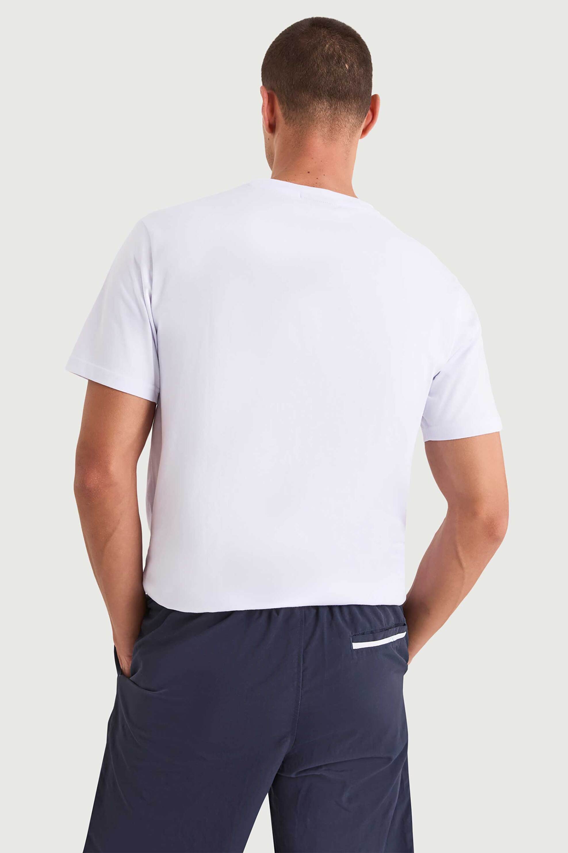 Nautica Ανδρικό T-Shirt με Graphic Print Tay - N1V04028 Λευκό