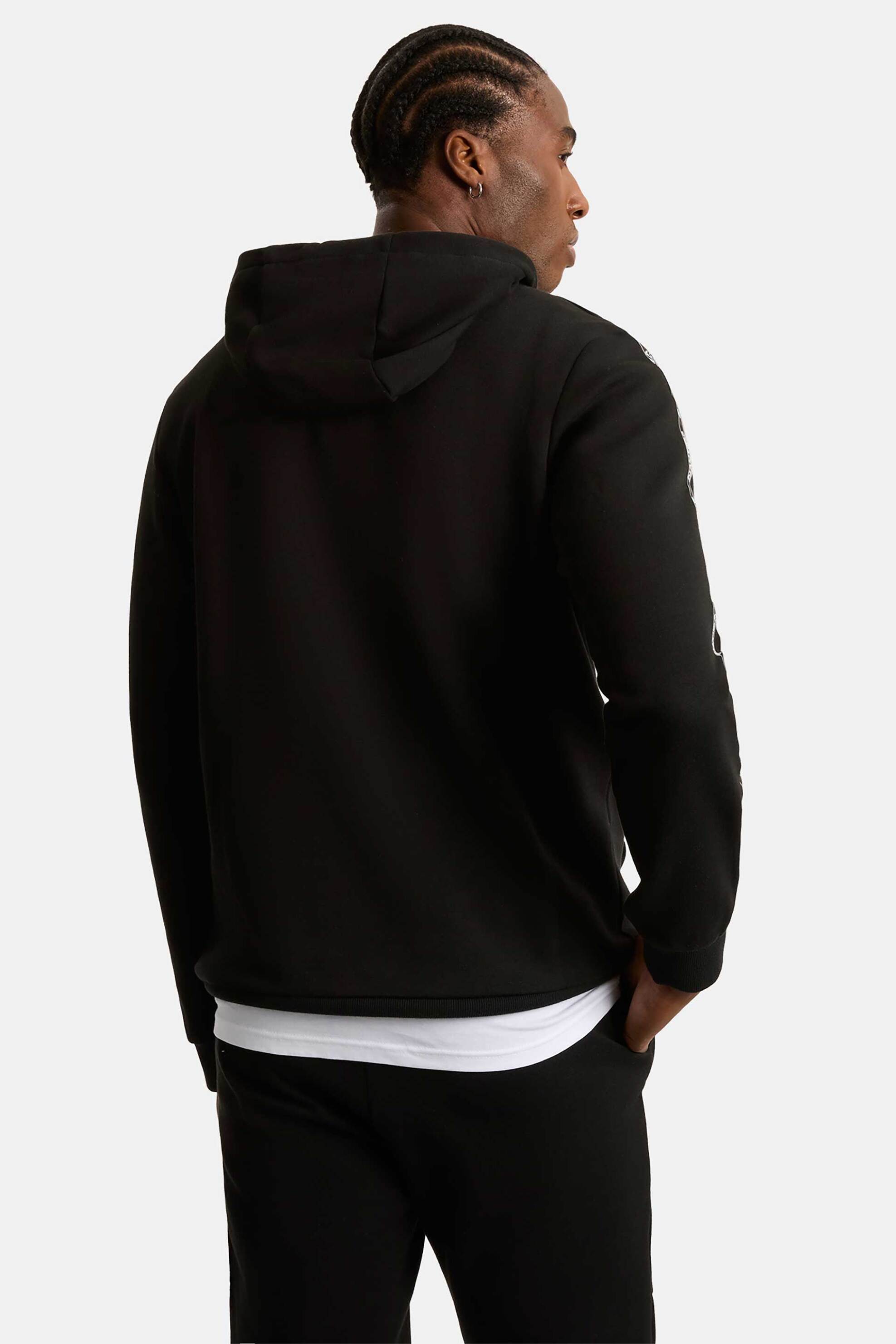 Nautica ανδρική μπλούζα φούτερ με κουκούλα και λογότυπο "Benner" - N7S03367 Μαύρο φωτογραφία